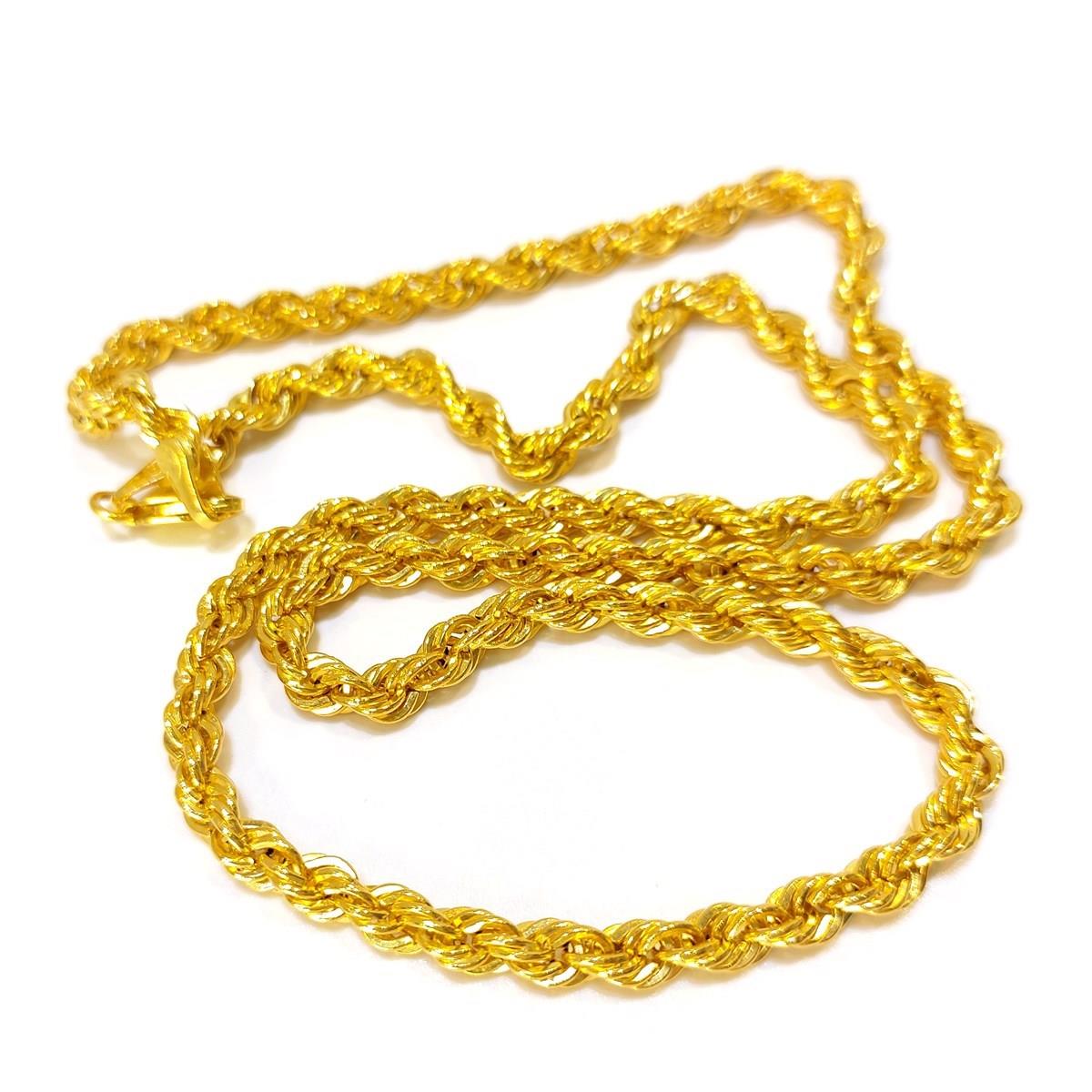 50cm 4.3mm Halat Zincir 14 Ayar Altın 4K VİDEOLU