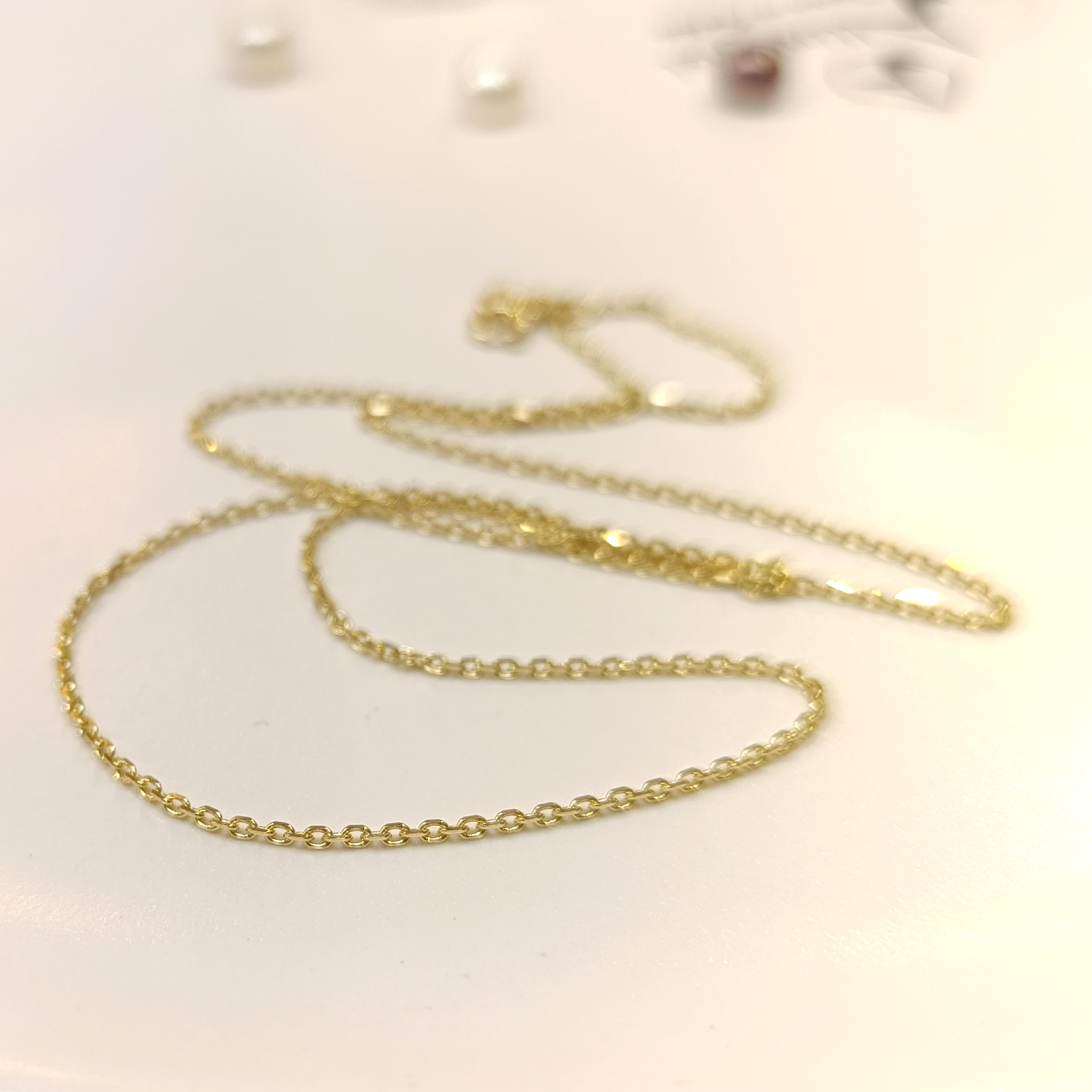 50cm Forse Zincir 14 Ayar Altın