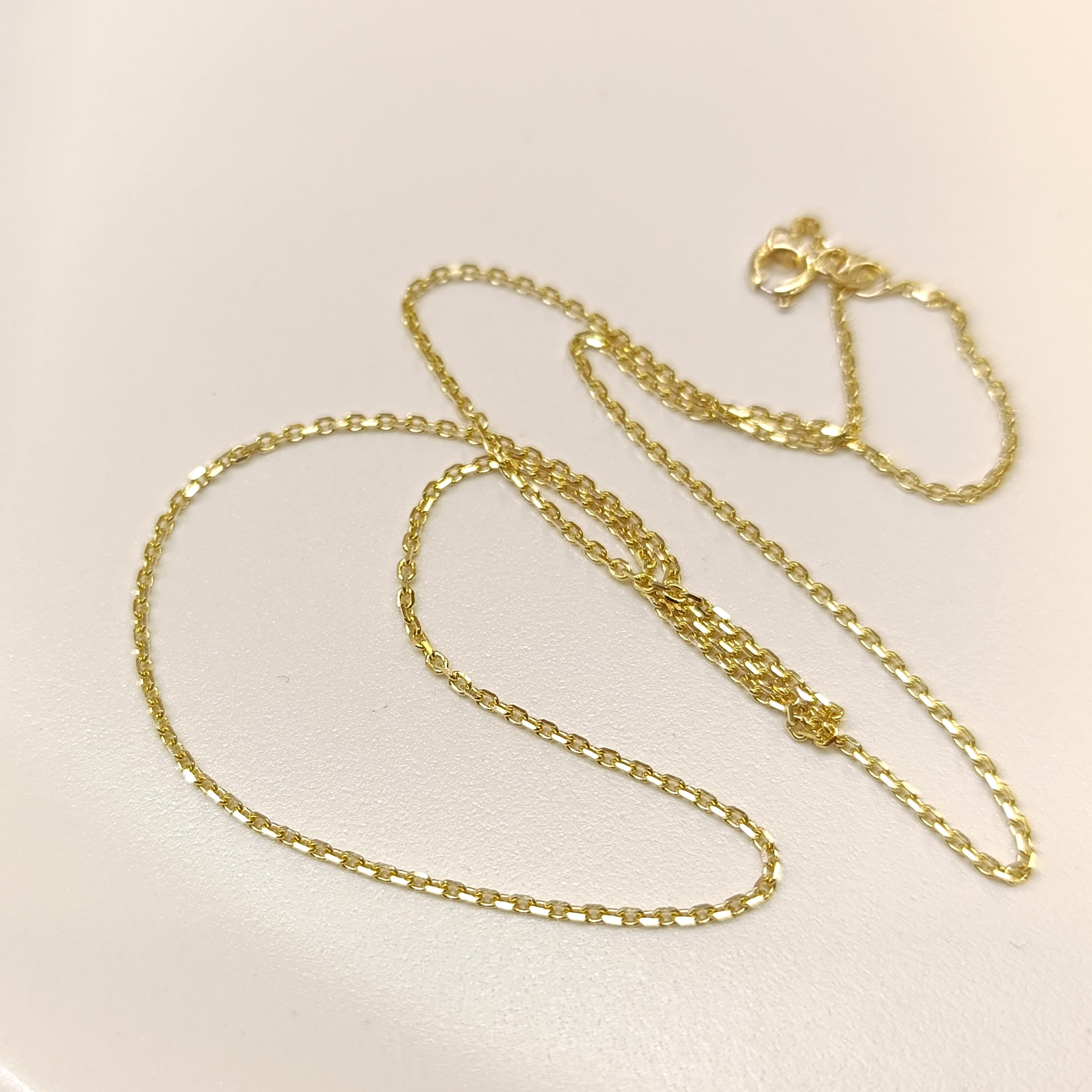 50cm Forse Zincir 14 Ayar Altın