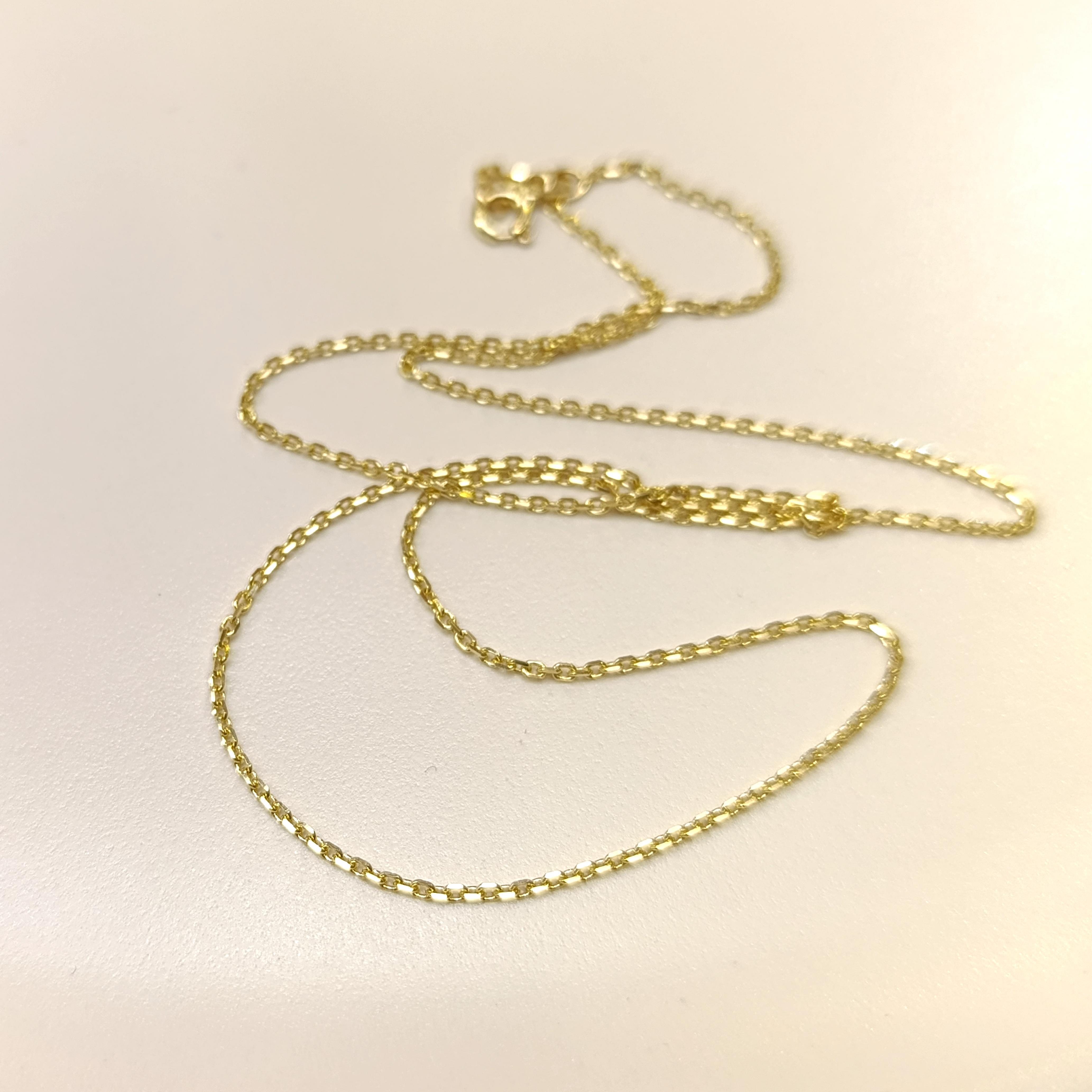 50cm Forse Zincir 14 Ayar Altın