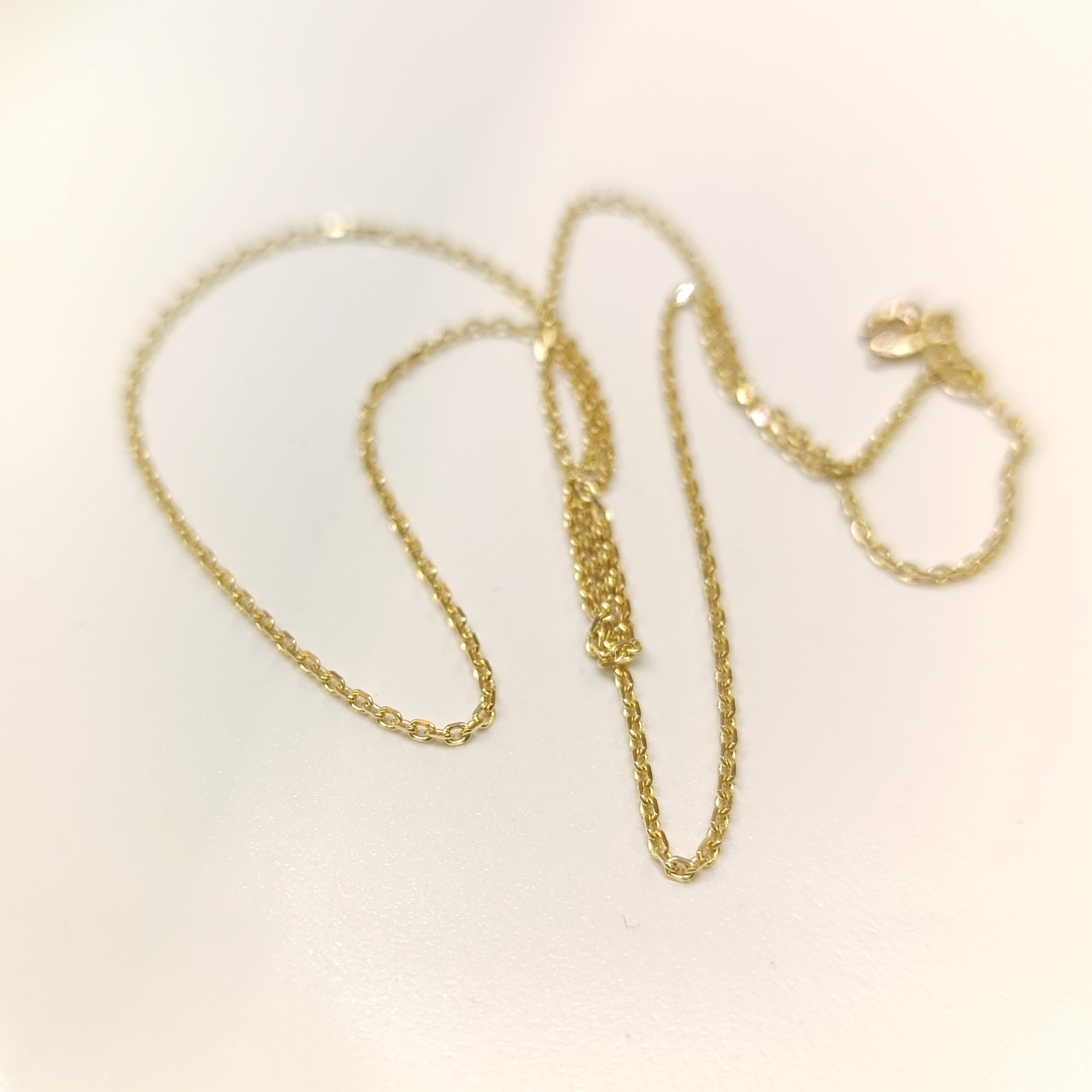 50cm Forse Zincir 14 Ayar Altın