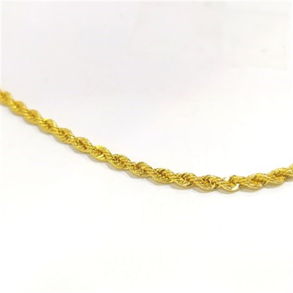 50cm Halat zincir 14 Ayar Altın