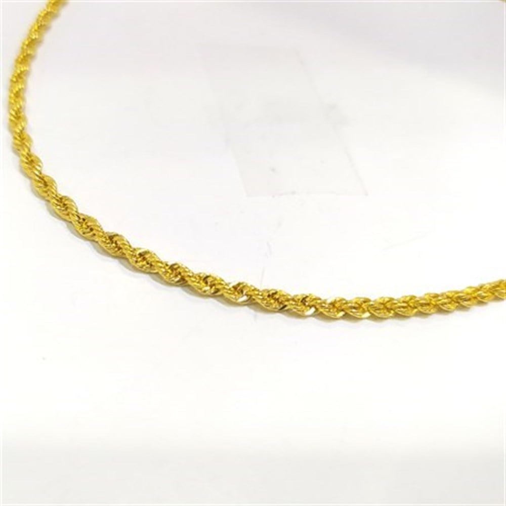 50cm Halat zincir 14 Ayar Altın