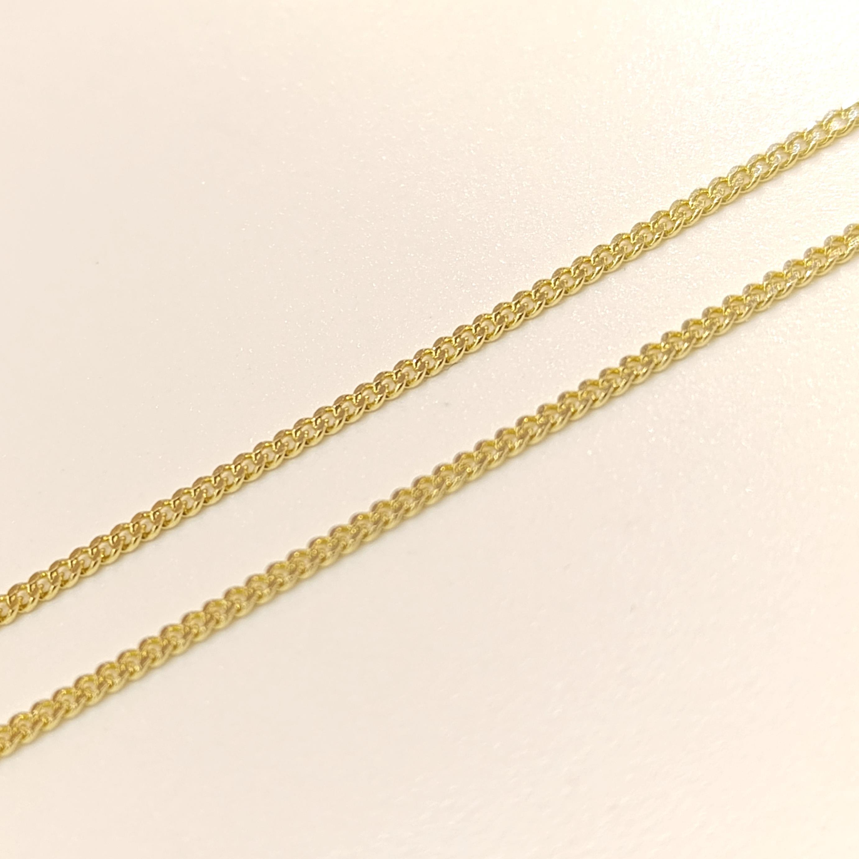 50cm İnce İçi Dolu Gurmet Zincir Kolye 14 Ayar Altın HD VİDEOLU