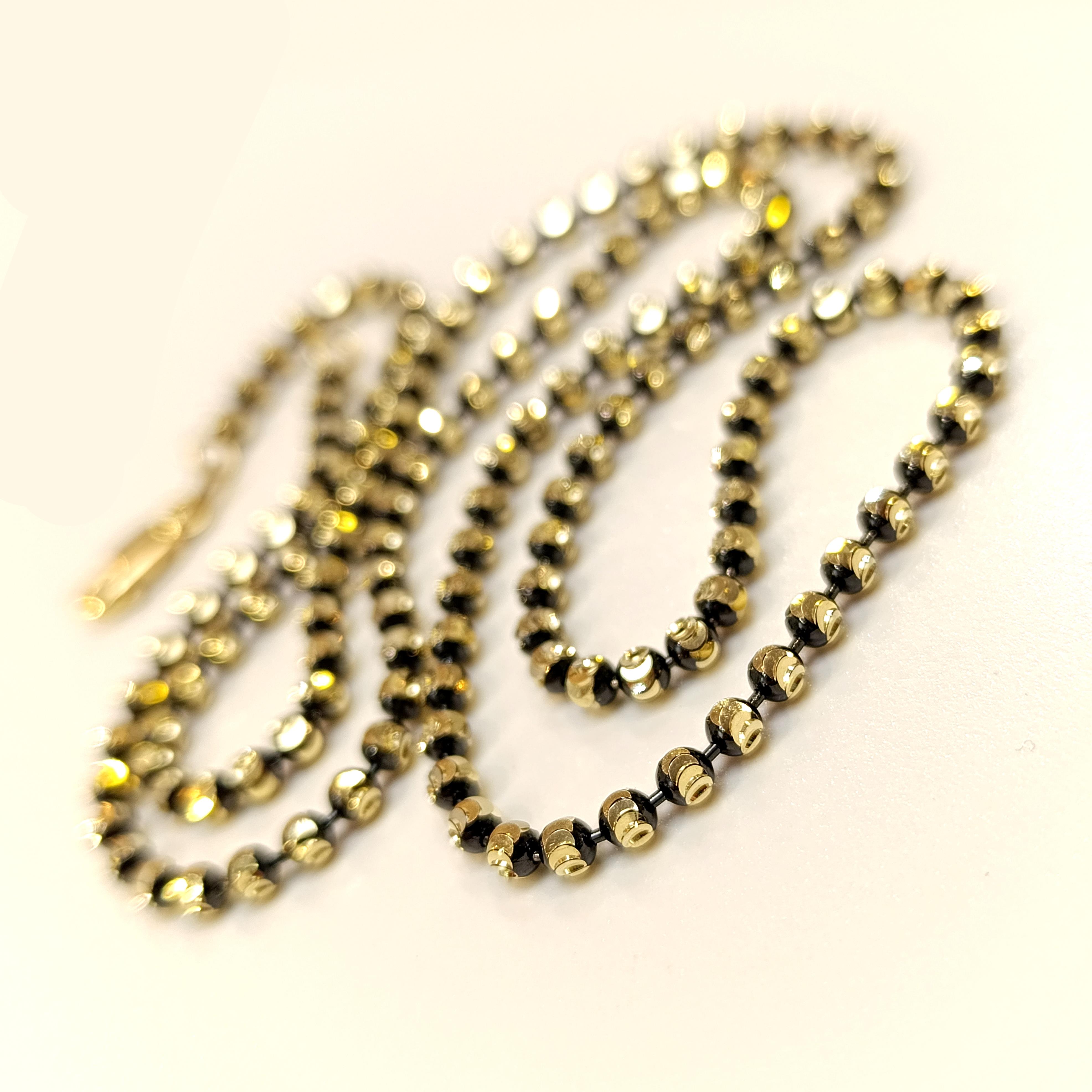 55cm Özel Dorika Toplu Zincir Kolye 14 Ayar Altın HD VİDEOLU