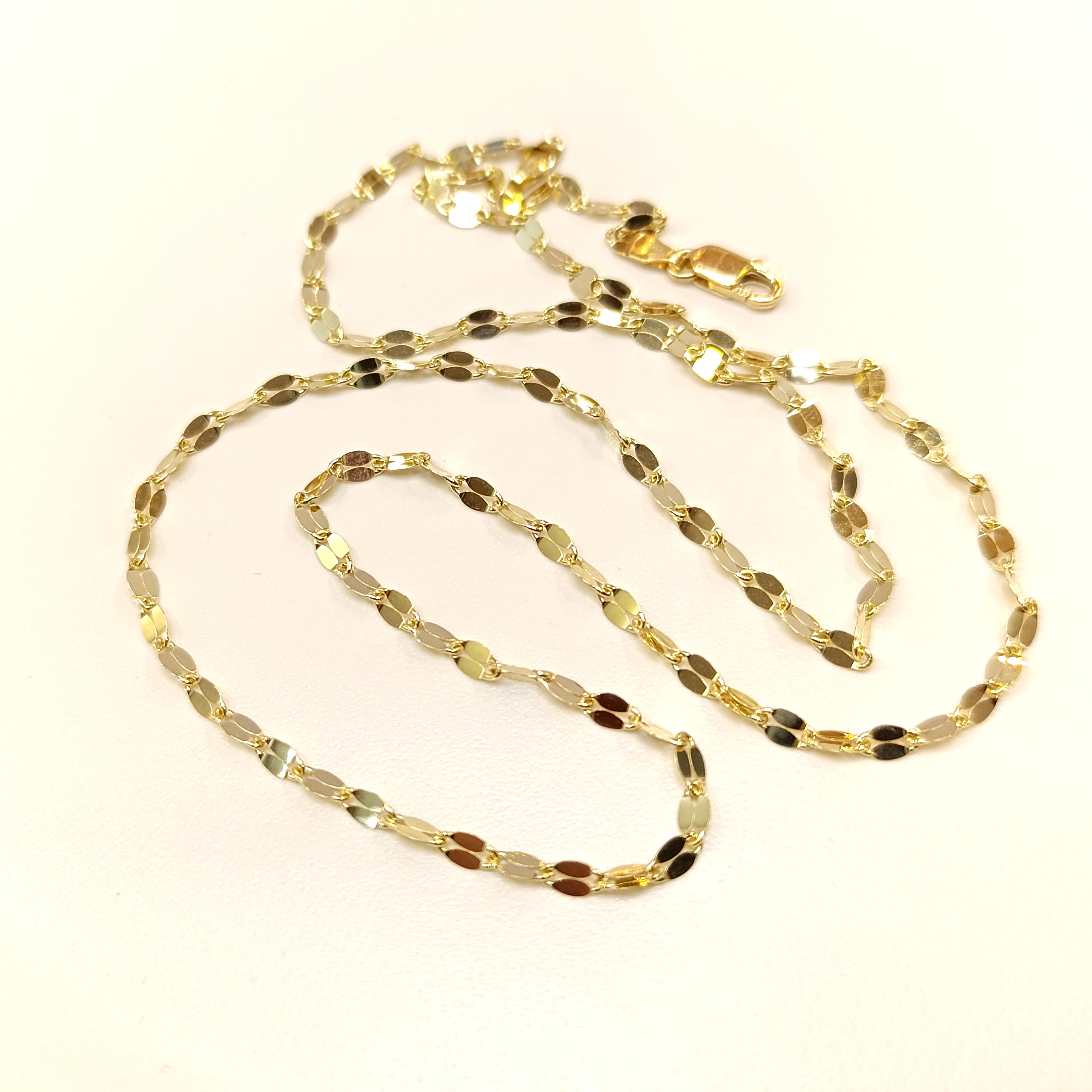 55cm Pullu Zincir Kolye 14 Ayar Altın HD VİDEOLU