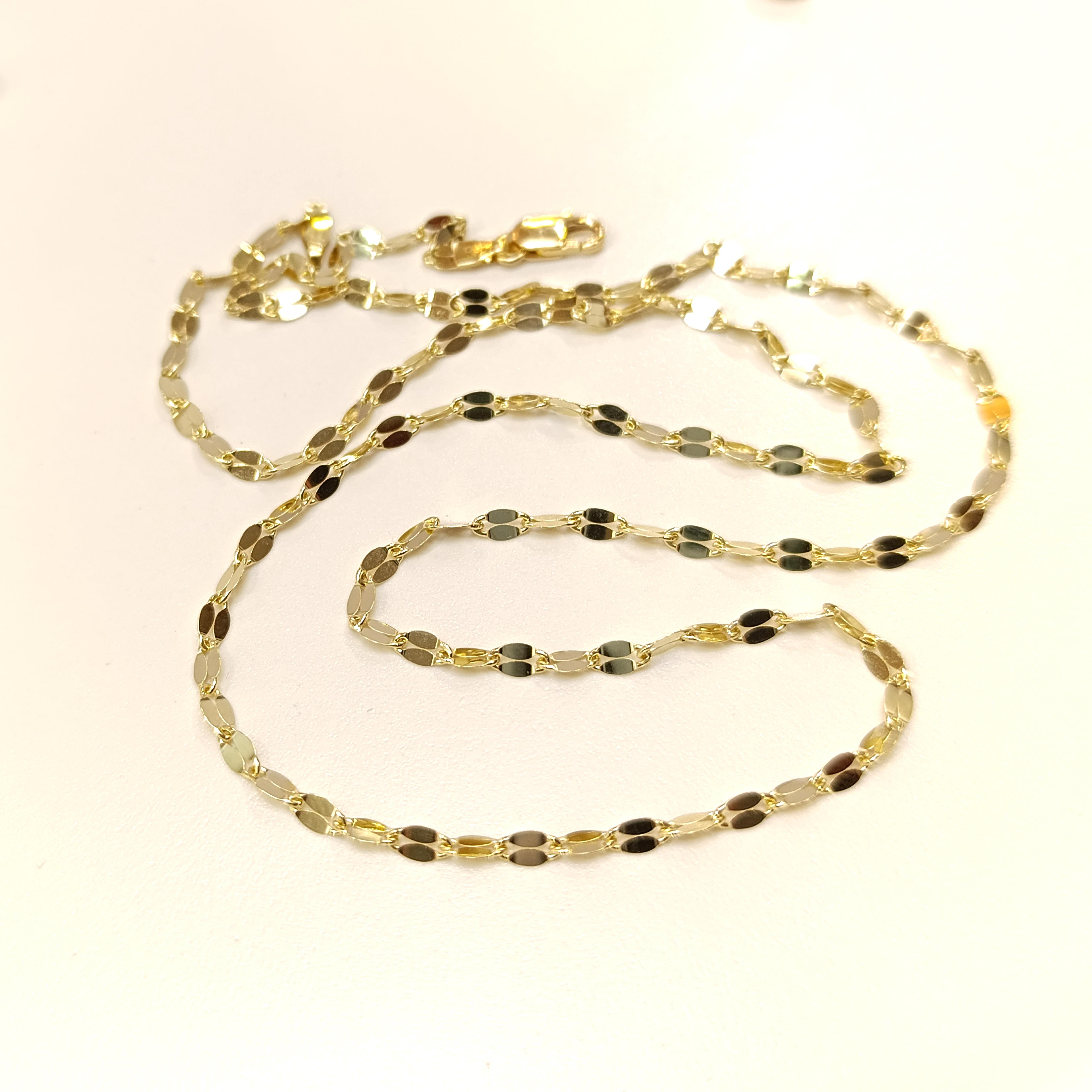 55cm Pullu Zincir Kolye 14 Ayar Altın HD VİDEOLU