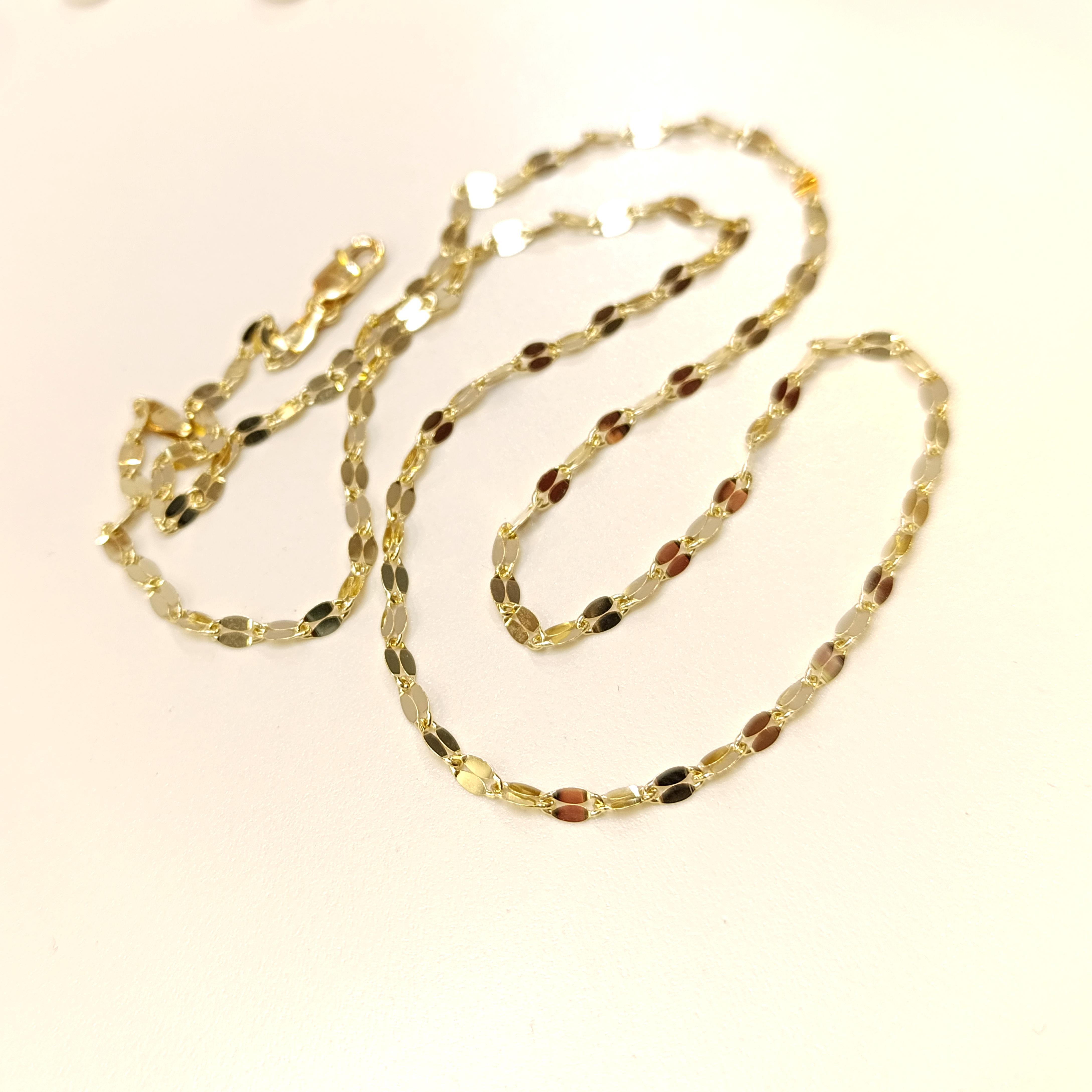 55cm Pullu Zincir Kolye 14 Ayar Altın HD VİDEOLU