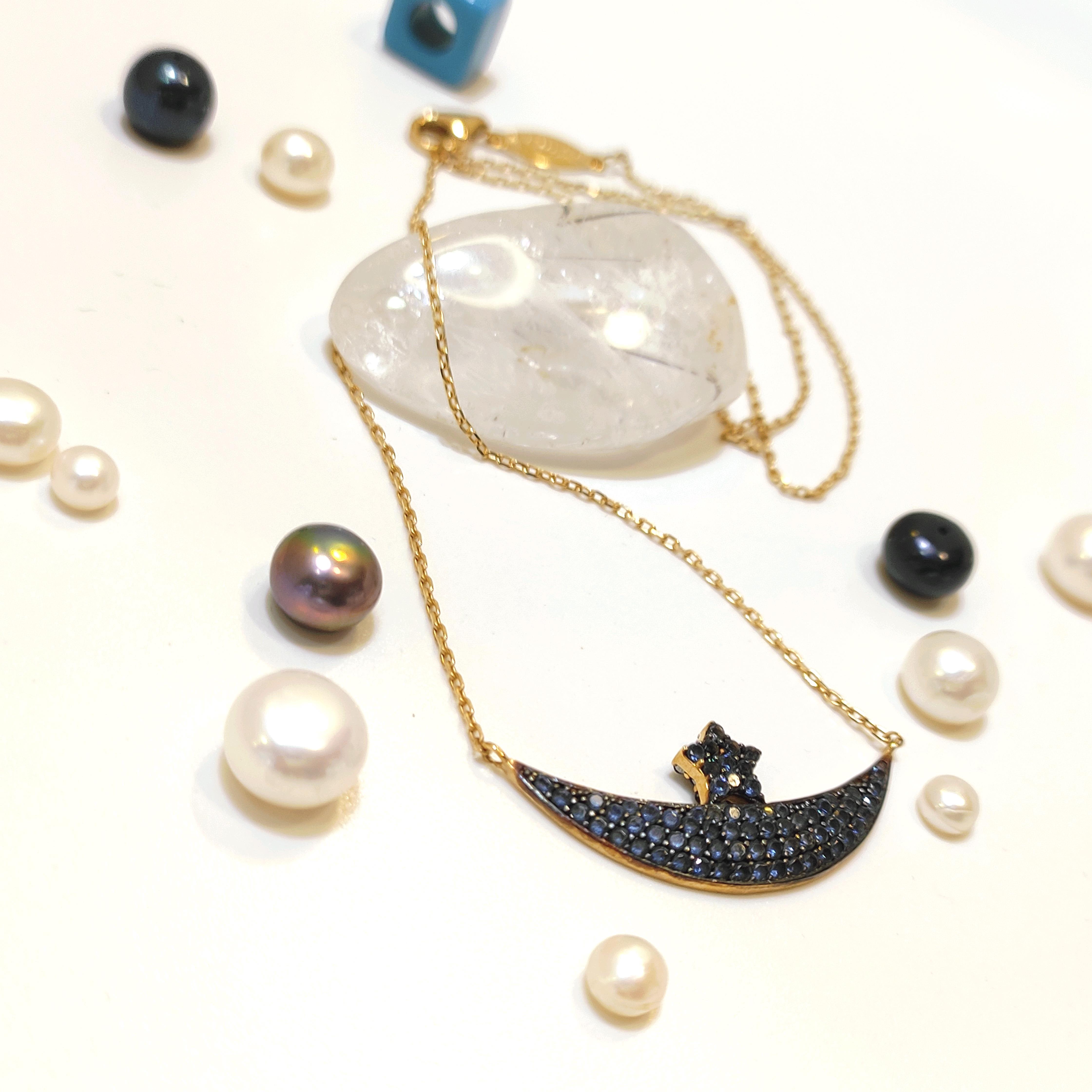 Ay Yıldız Kolye 14 Ayar Altın  HD VİDEOLU