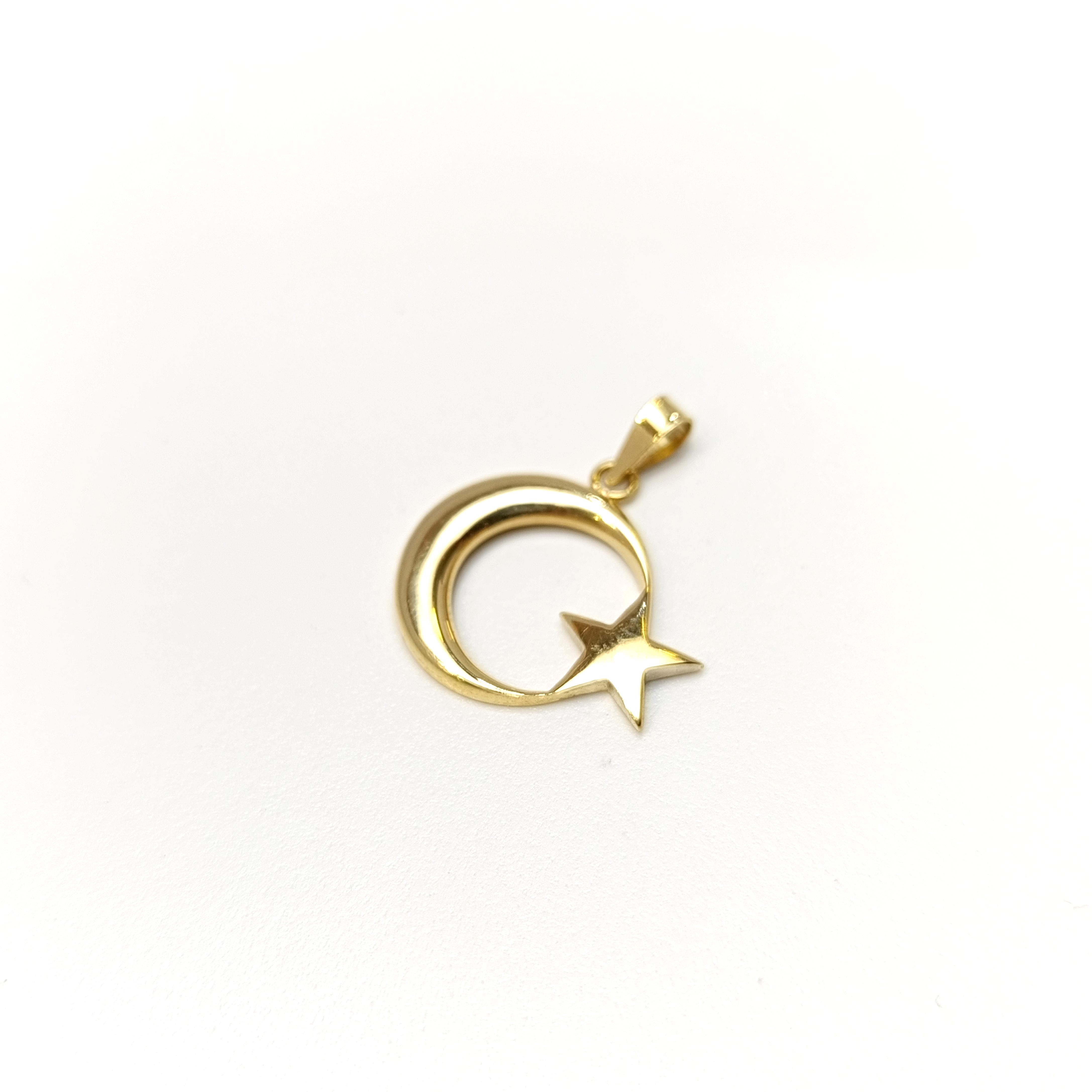 Ay Yıldız Kolye 14 Ayar Altın HD VİDEOLU