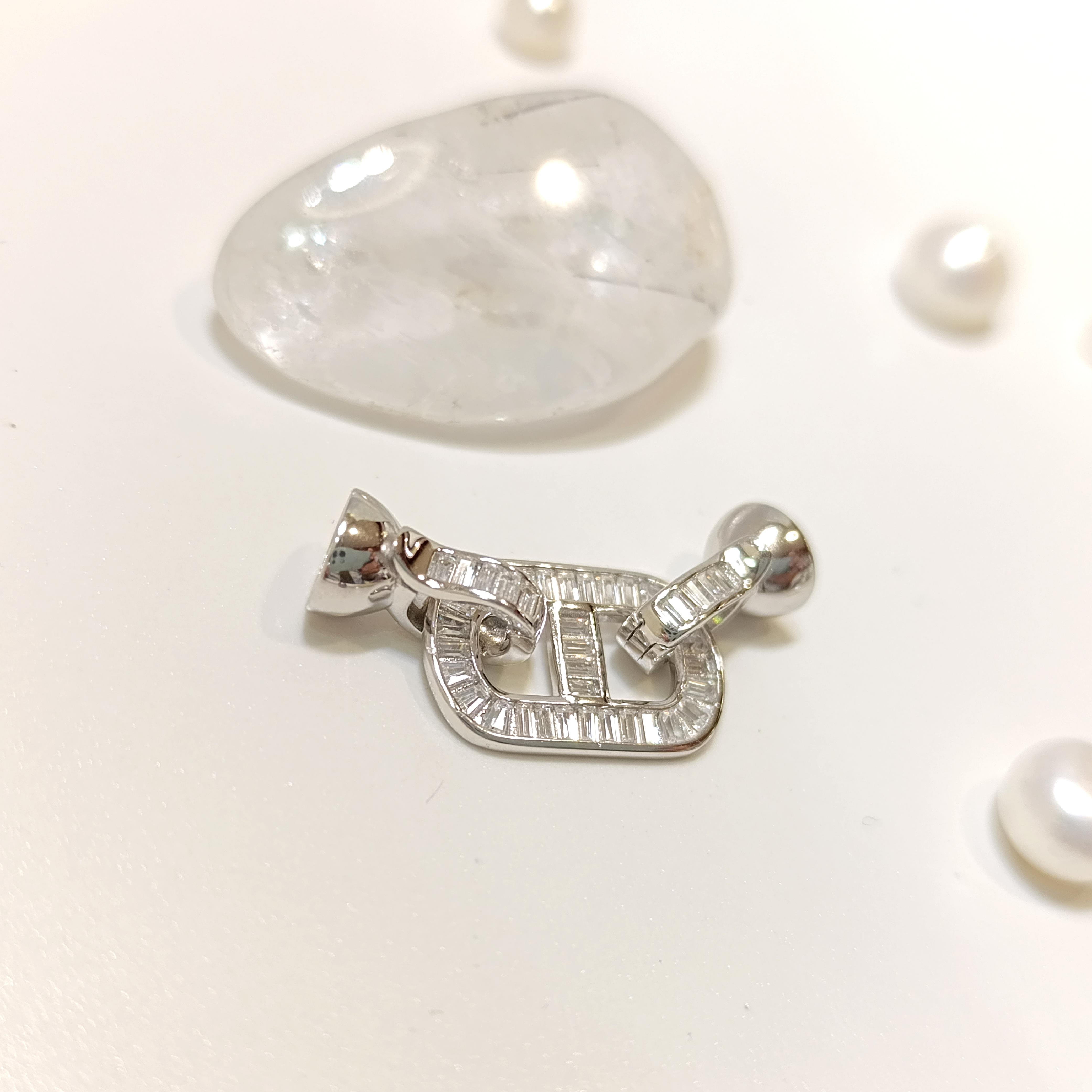 Baget Taşı İnci ve Taş Dizmek için Kilit 925 Ayar Gümüş HD VİDEOLU