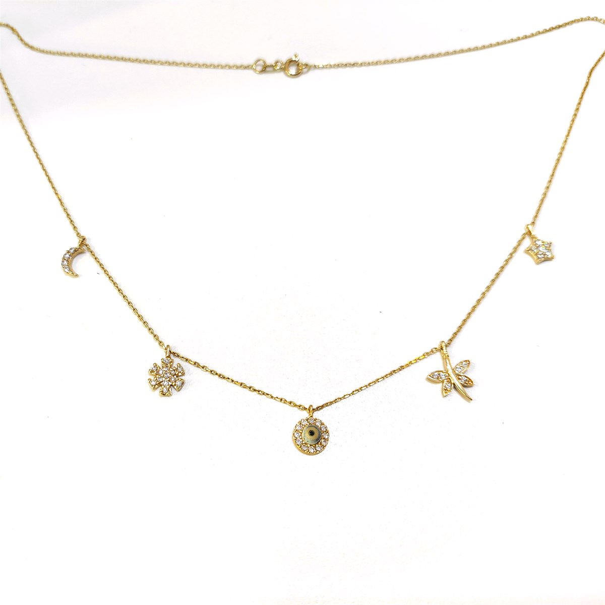 Charm Şans Kolye 14 Ayar Altın HD VİDEOLU