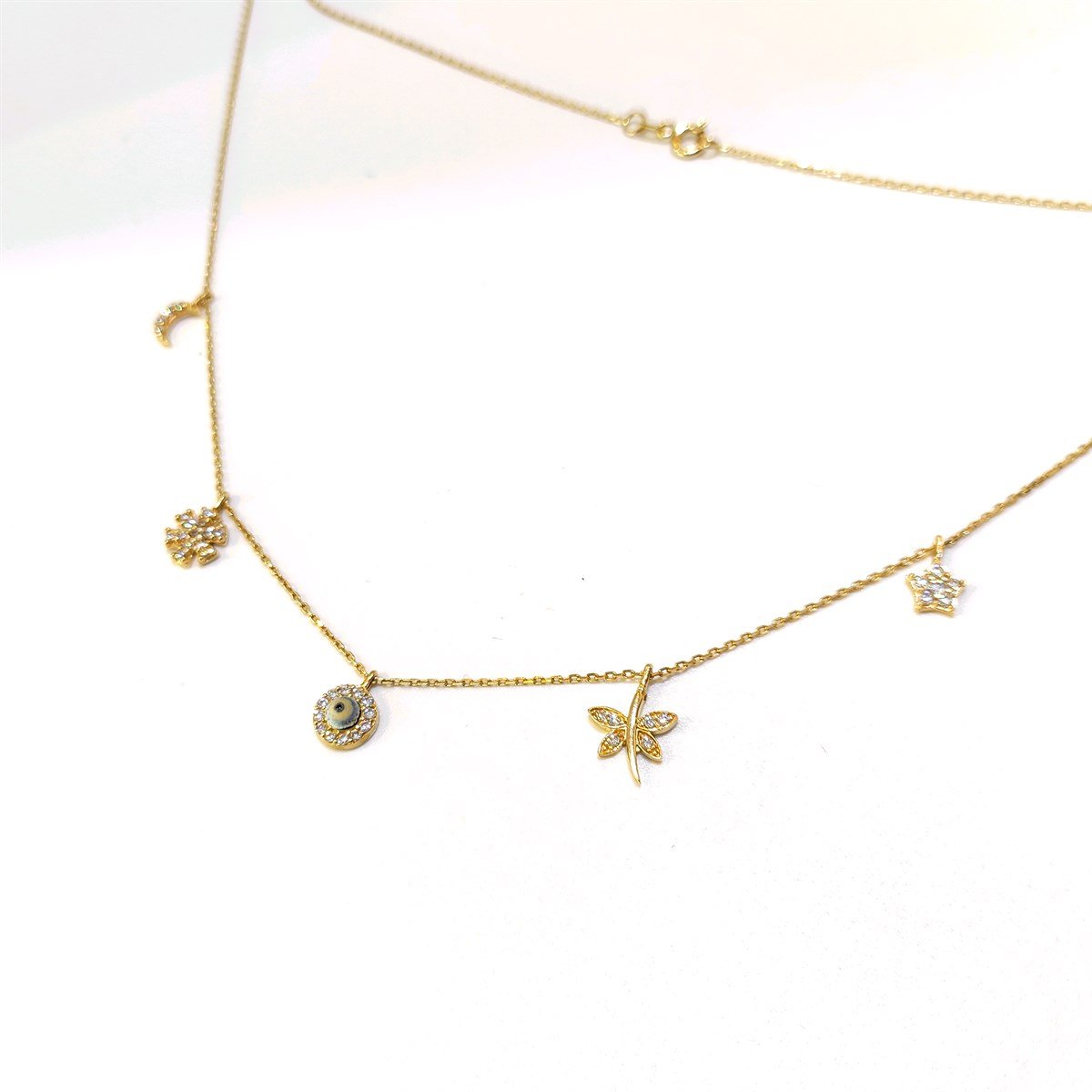 Charm Şans Kolye 14 Ayar Altın HD VİDEOLU