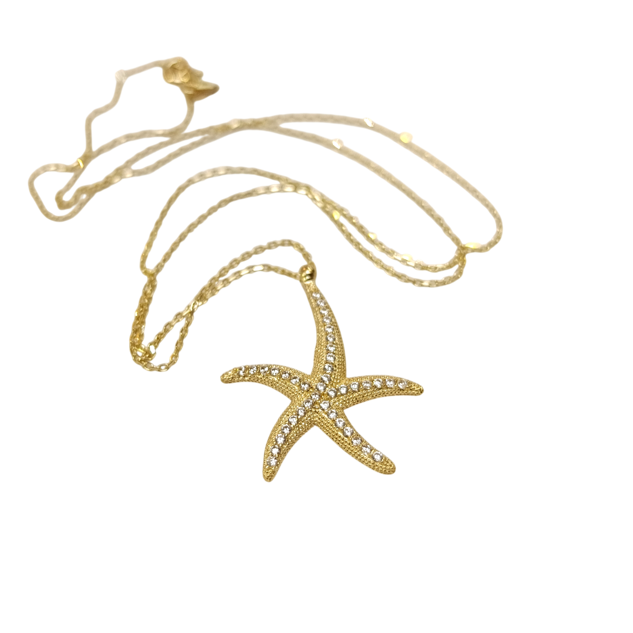 Deniz Yıldızı Kolye 14 Ayar Altın  HD VİDEOLU