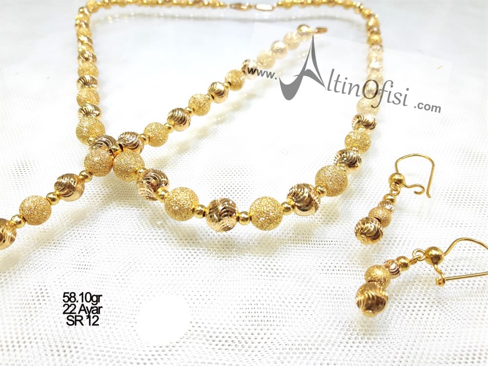 Dorika Toplu Set Takım 22 Ayar Altın Kulp