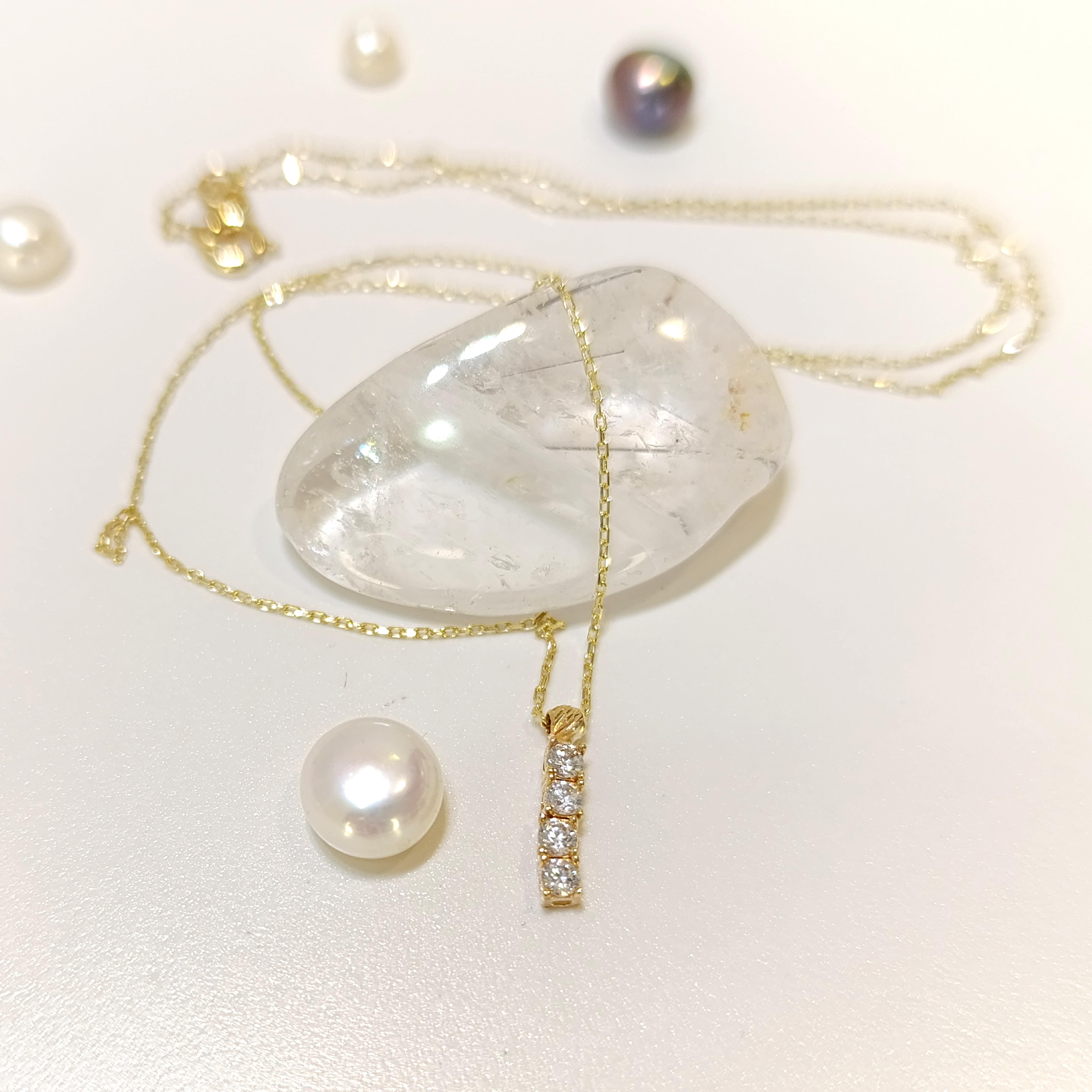 Dört Taşlı Kolye 14 Ayar Altın  HD VİDEOLU