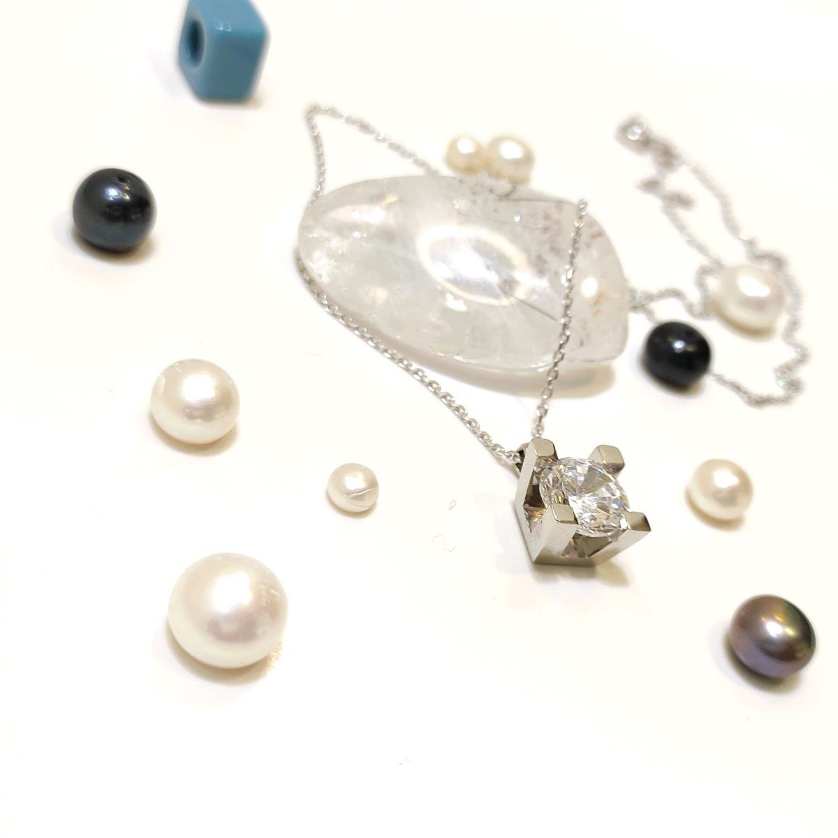 Extra Büyük Tek Taş Kolye 14 Ayar Altın  HD VİDEOLU