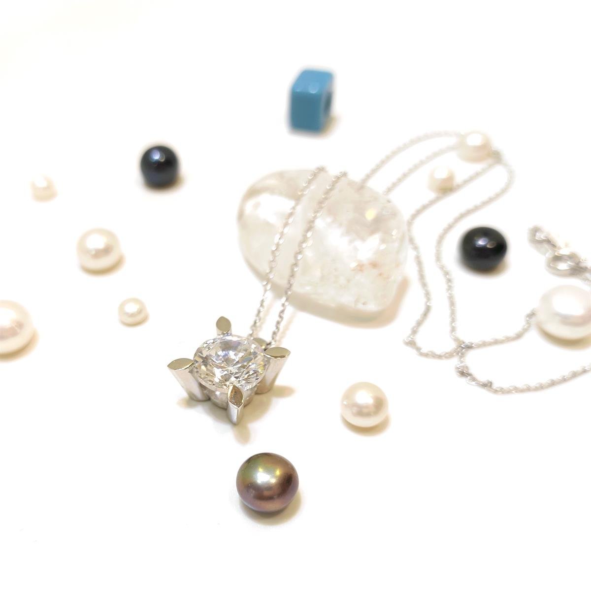 Extra Büyük Tek Taş Kolye 14 Ayar Altın  HD VİDEOLU