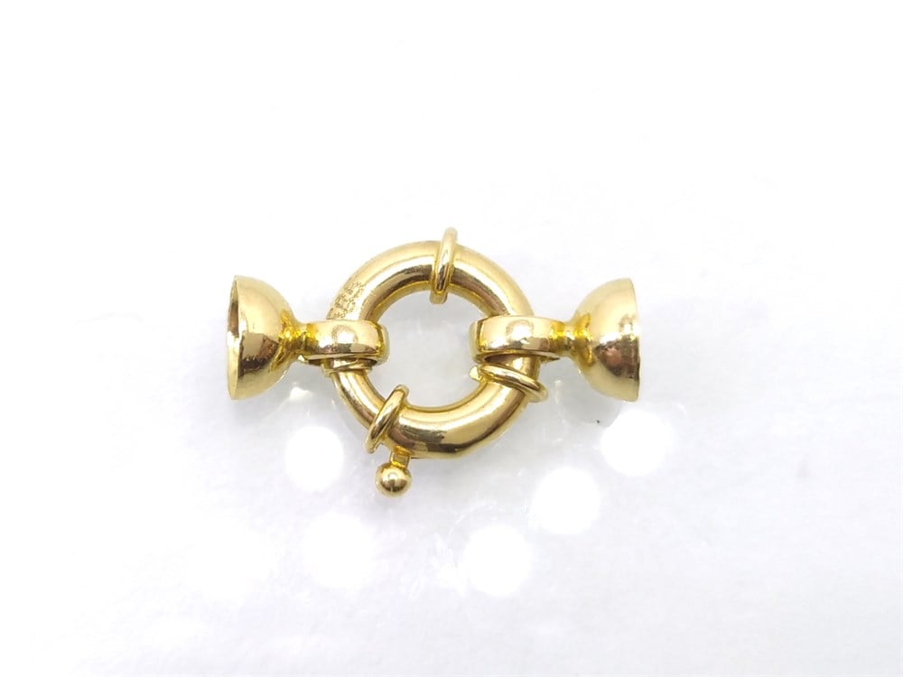 Gemici İnci Klips Kilit 14 Ayar Altın