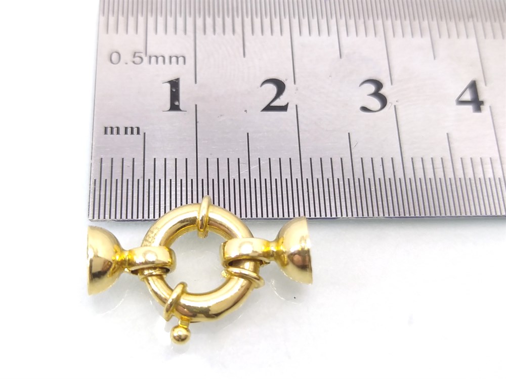 Gemici İnci Klips Kilit 14 Ayar Altın