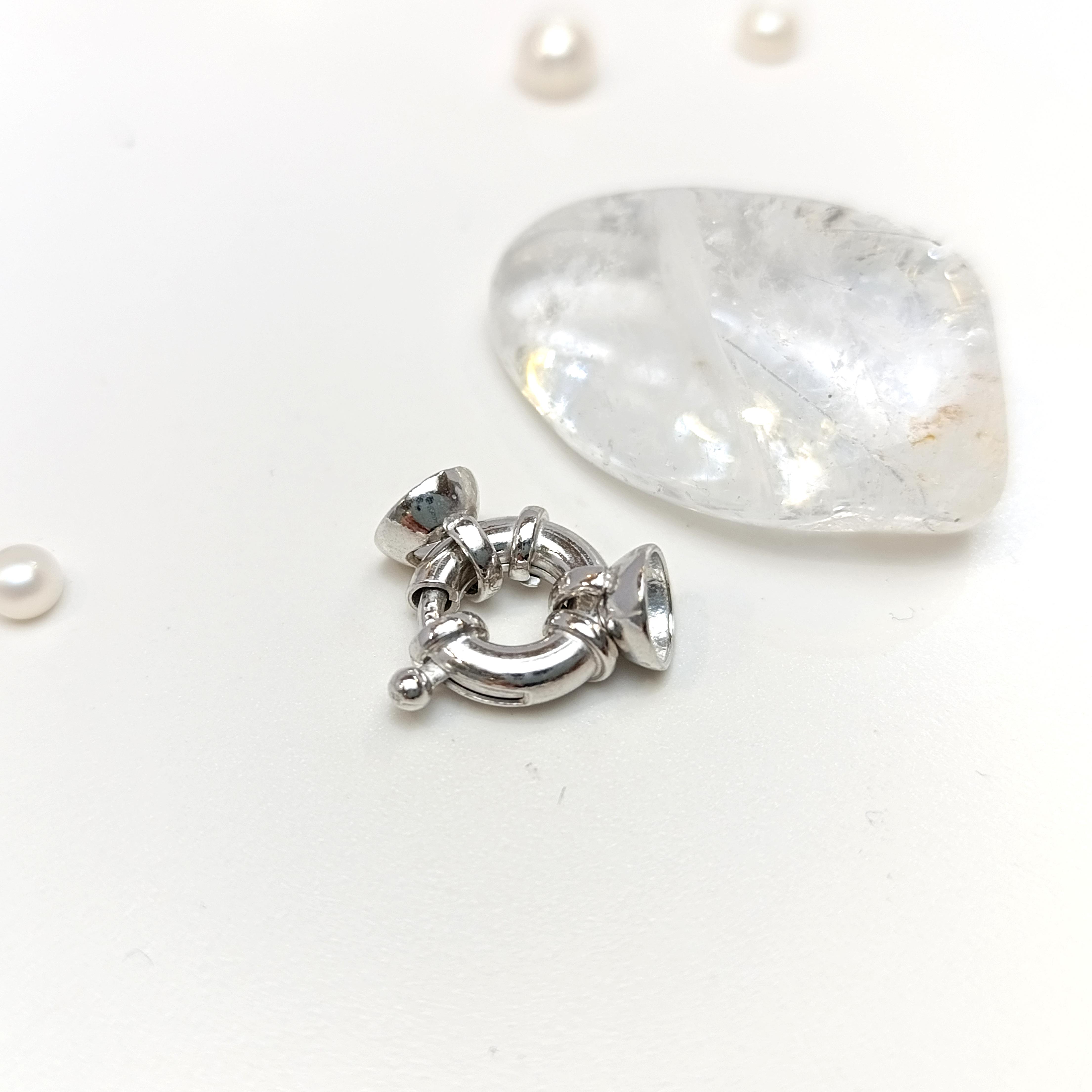 Gemici İnci ve Taş Dizmek için Kilit 925 Ayar Gümüş HD VİDEOLU