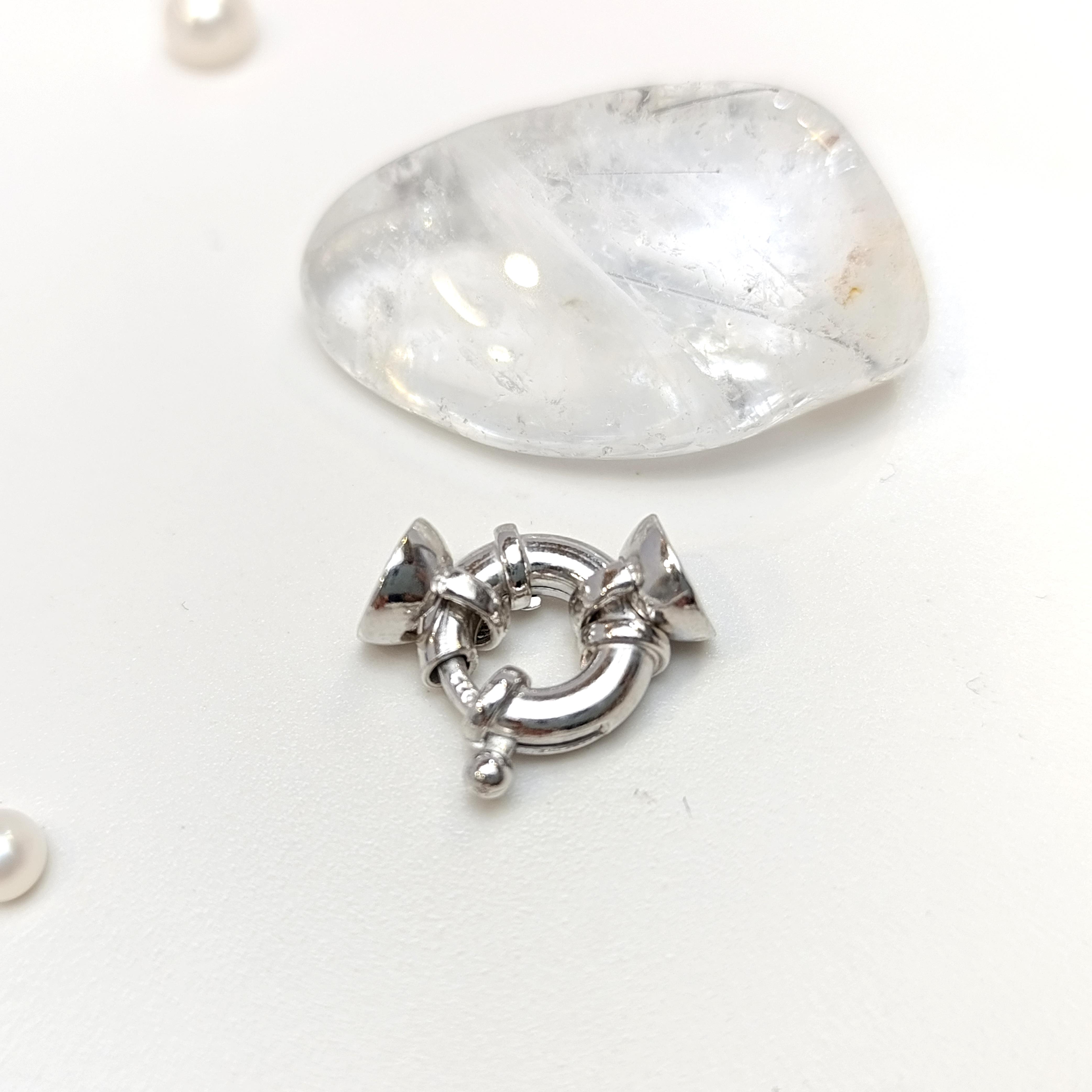 Gemici İnci ve Taş Dizmek için Kilit 925 Ayar Gümüş HD VİDEOLU