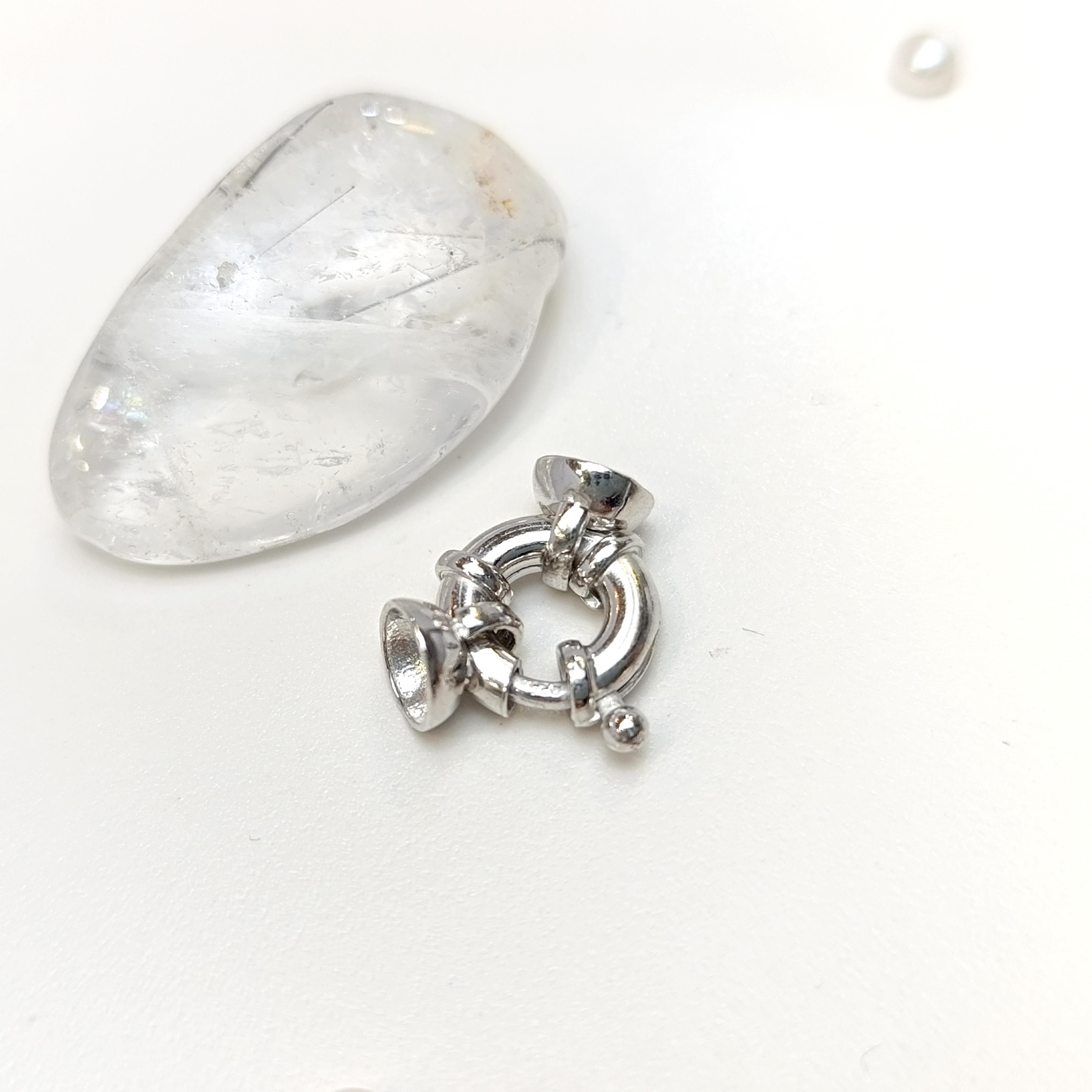 Gemici İnci ve Taş Dizmek için Kilit 925 Ayar Gümüş HD VİDEOLU