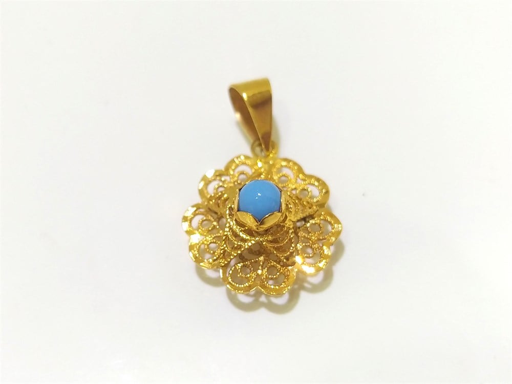 Gül Kolye 14 Ayar Altın