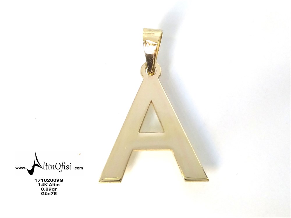 Harf Kolye 14 Ayar Altın