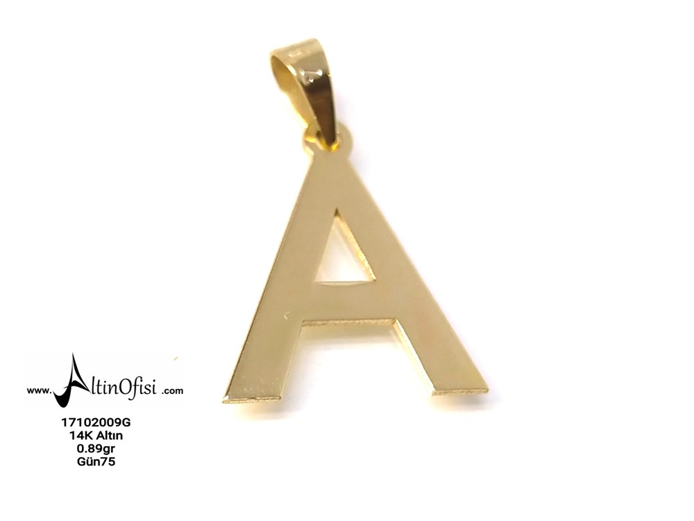 Harf Kolye 14 Ayar Altın