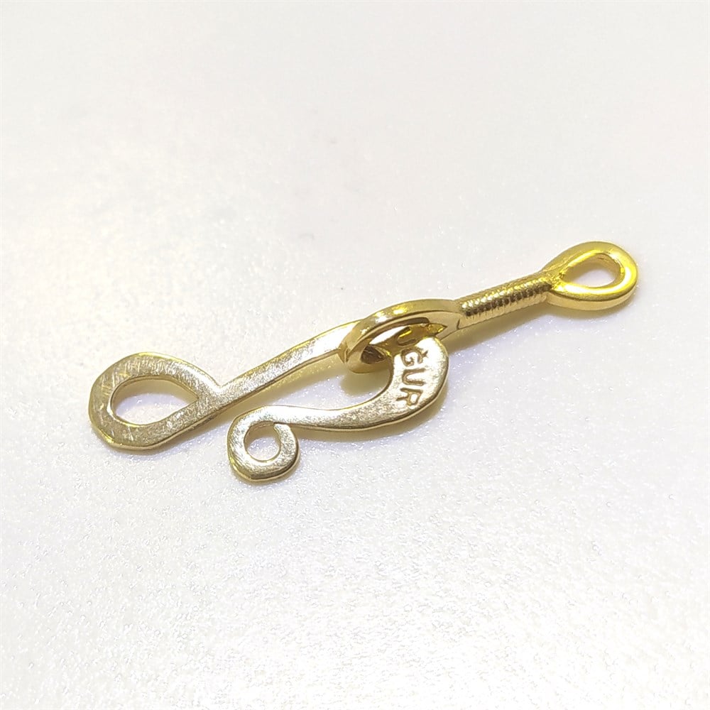 İnci Klips Kilit 14 Ayar Altın