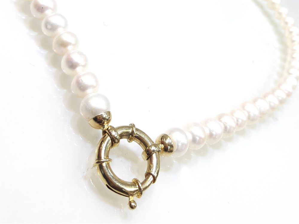 İnci Kolye 14 Ayar Altın