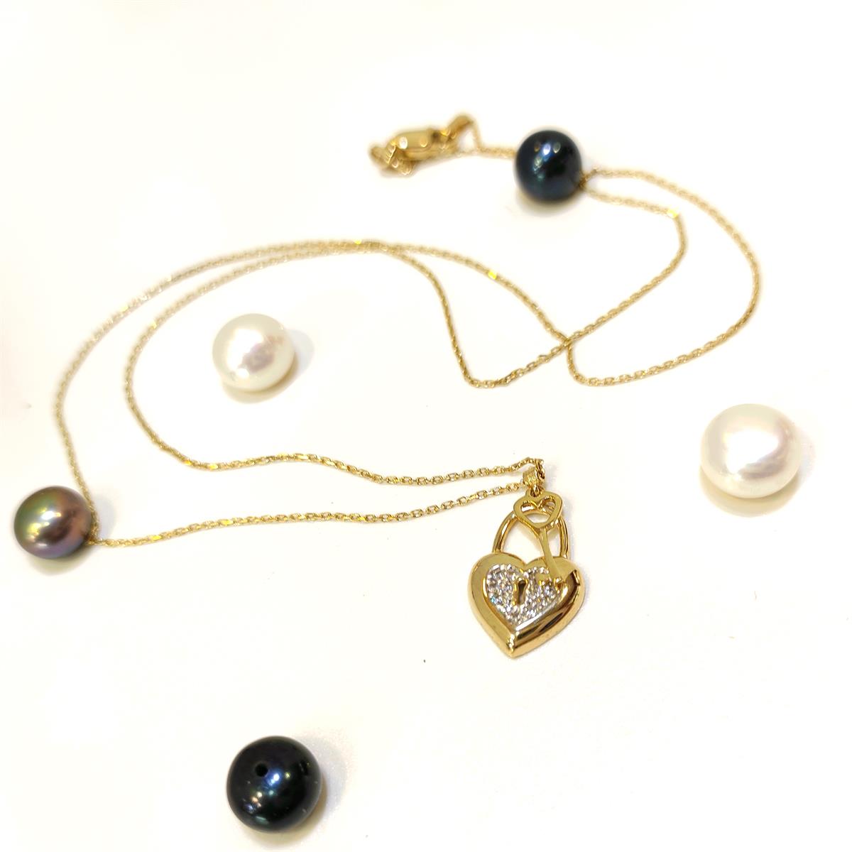 Kalbim ve Anahtarı Kolye 14 Ayar Altın HD VİDEOLU