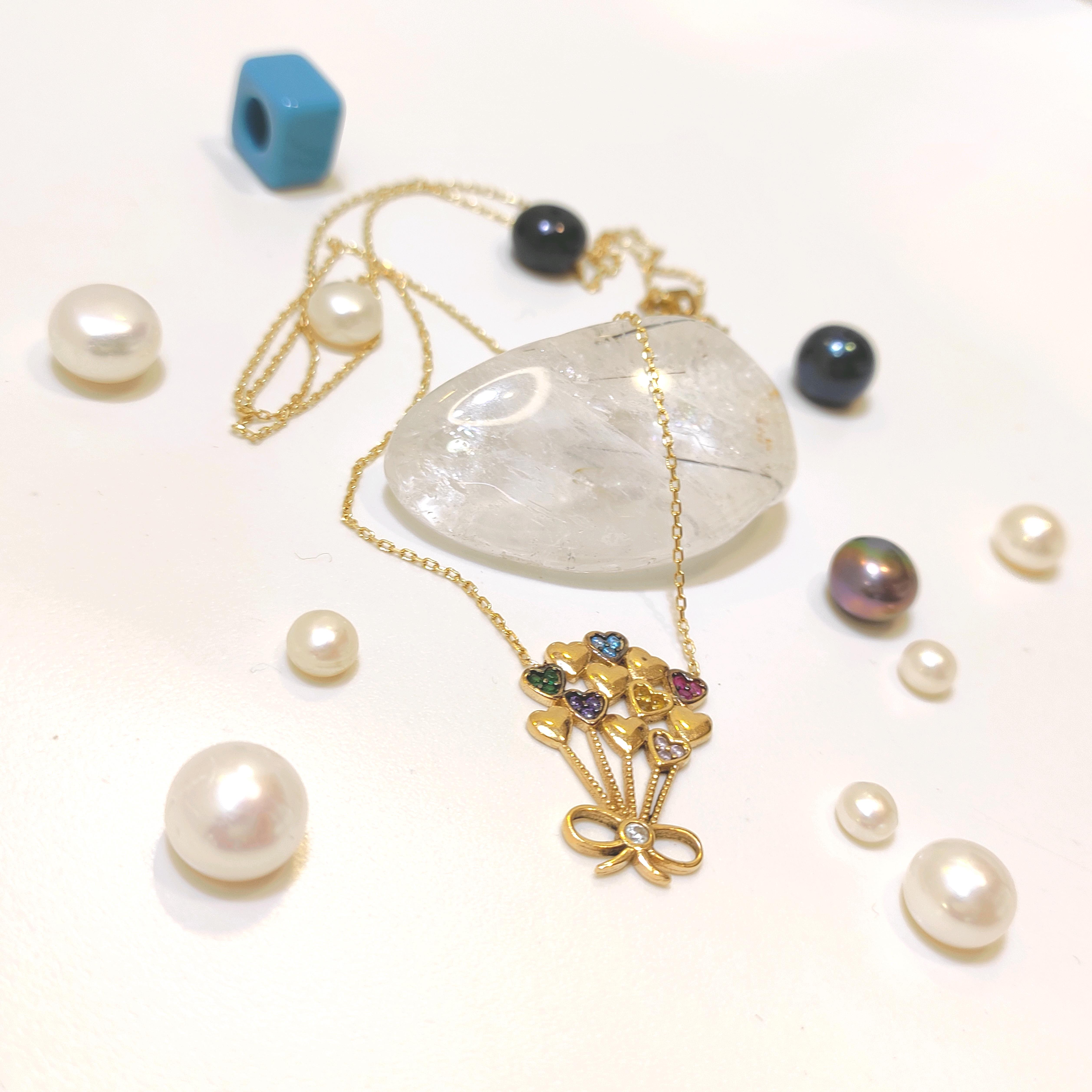 Kalp Demeti Kolye 14 Ayar Altın  HD VİDEOLU