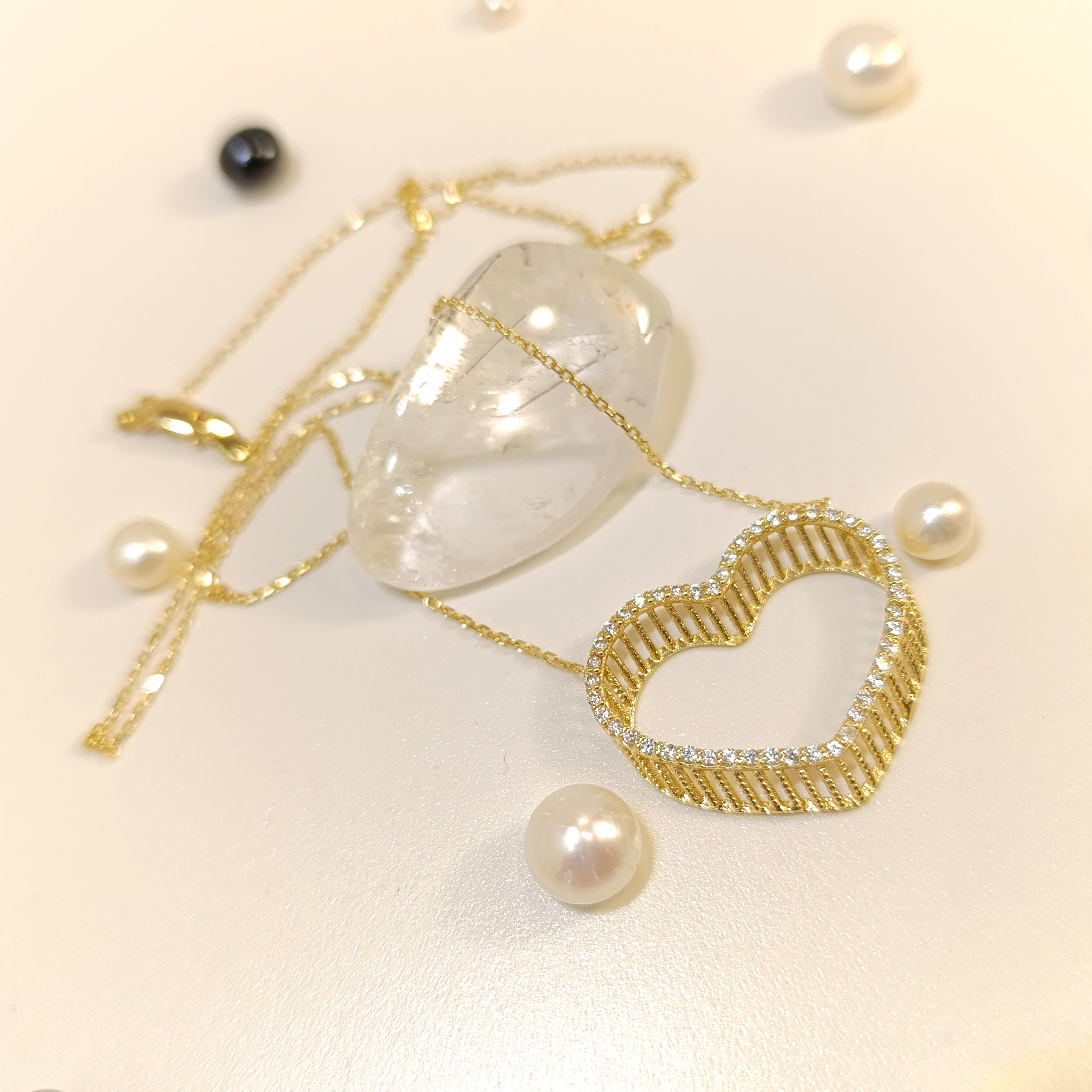 Kalp Kolye 14 Ayar  Altın