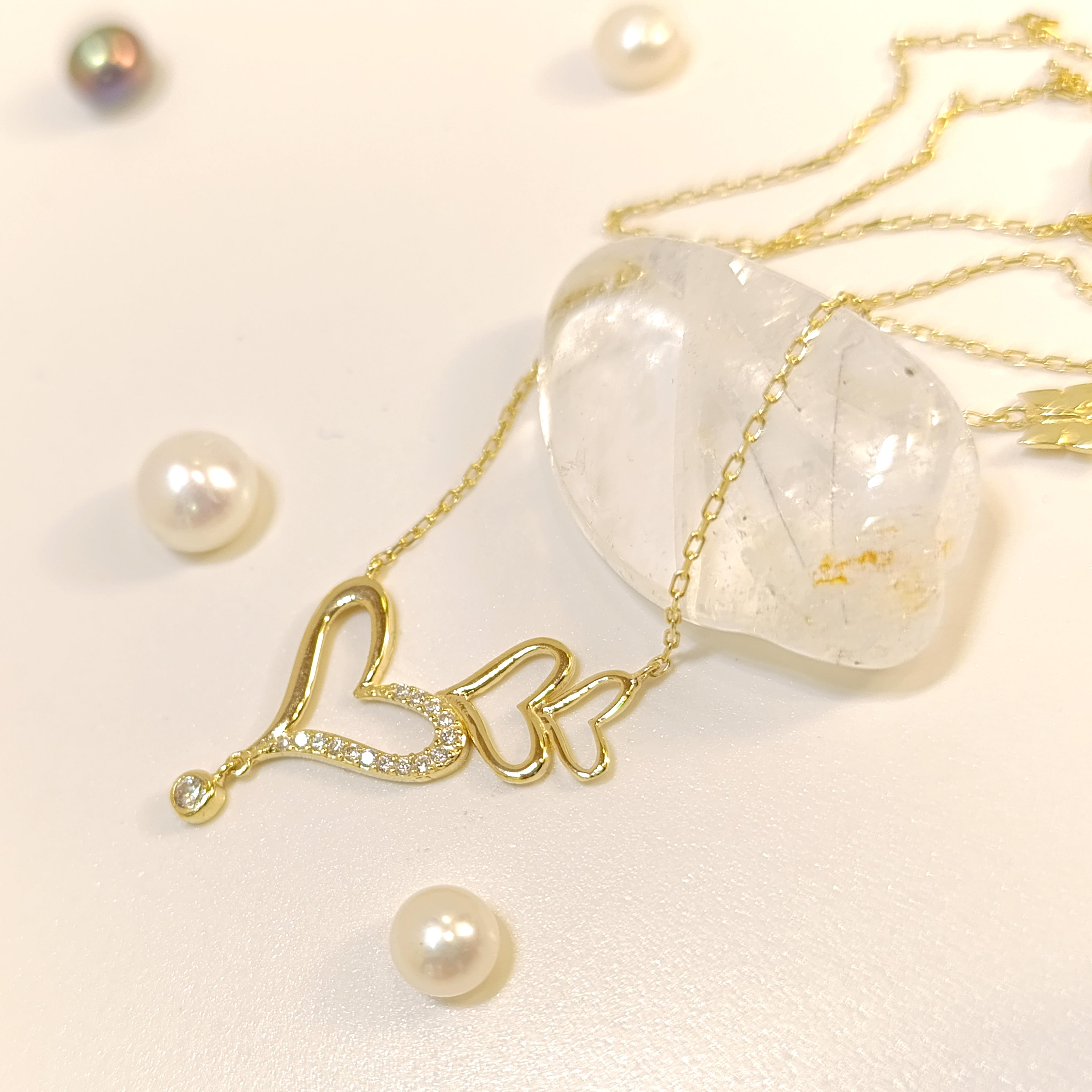 Kalp Kolye 14 Ayar  Altın HD VİDEOLU