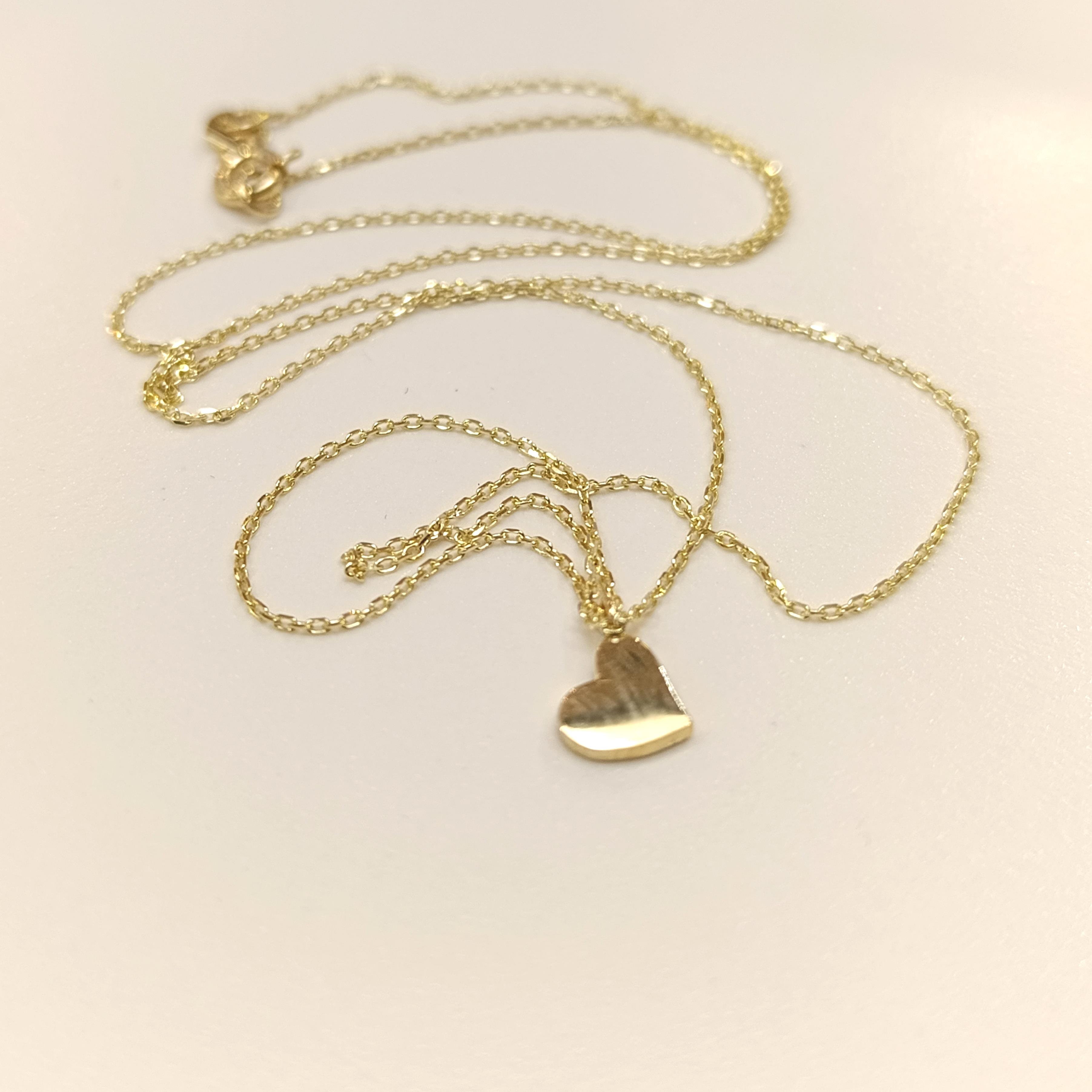 Kalp Kolye 14 Ayar Altın HD VİDEOLU