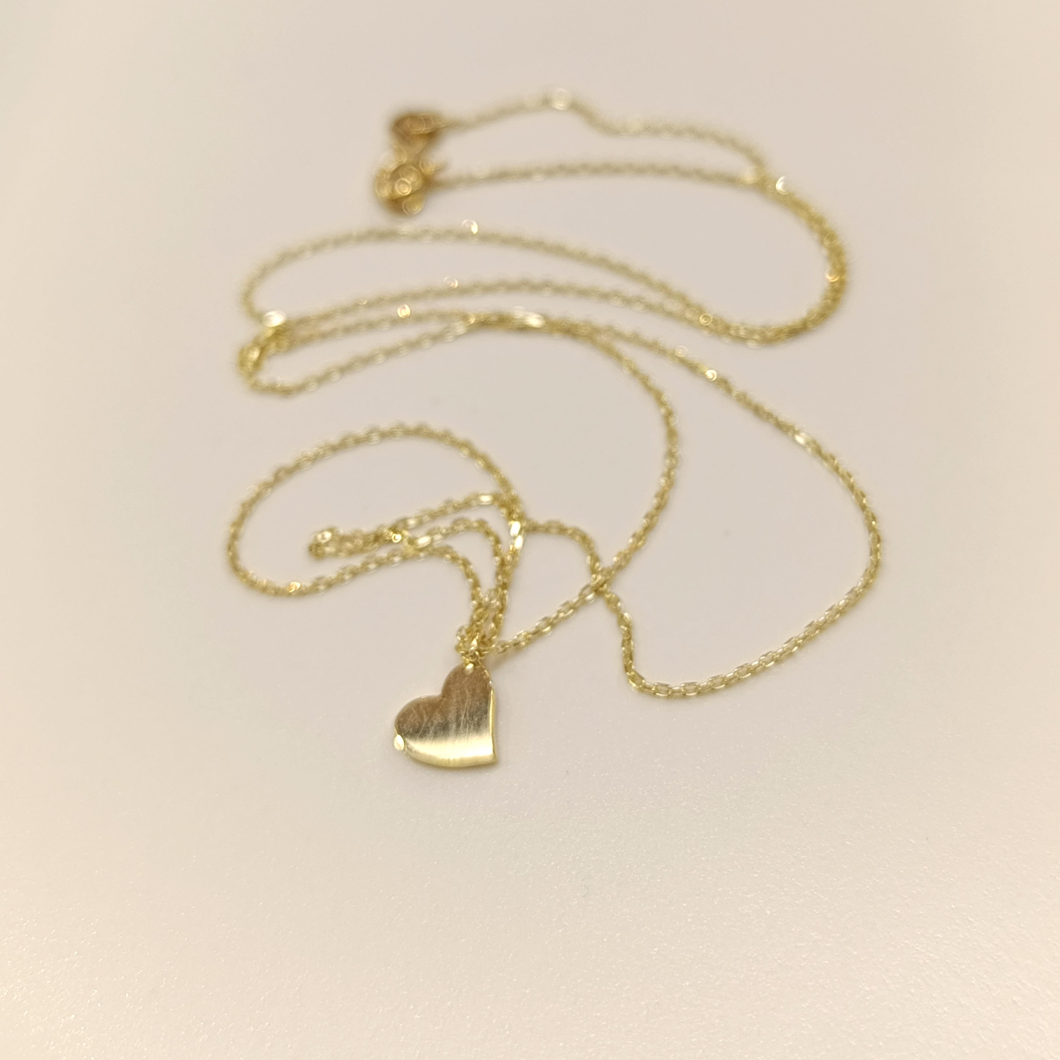 Kalp Kolye 14 Ayar Altın HD VİDEOLU