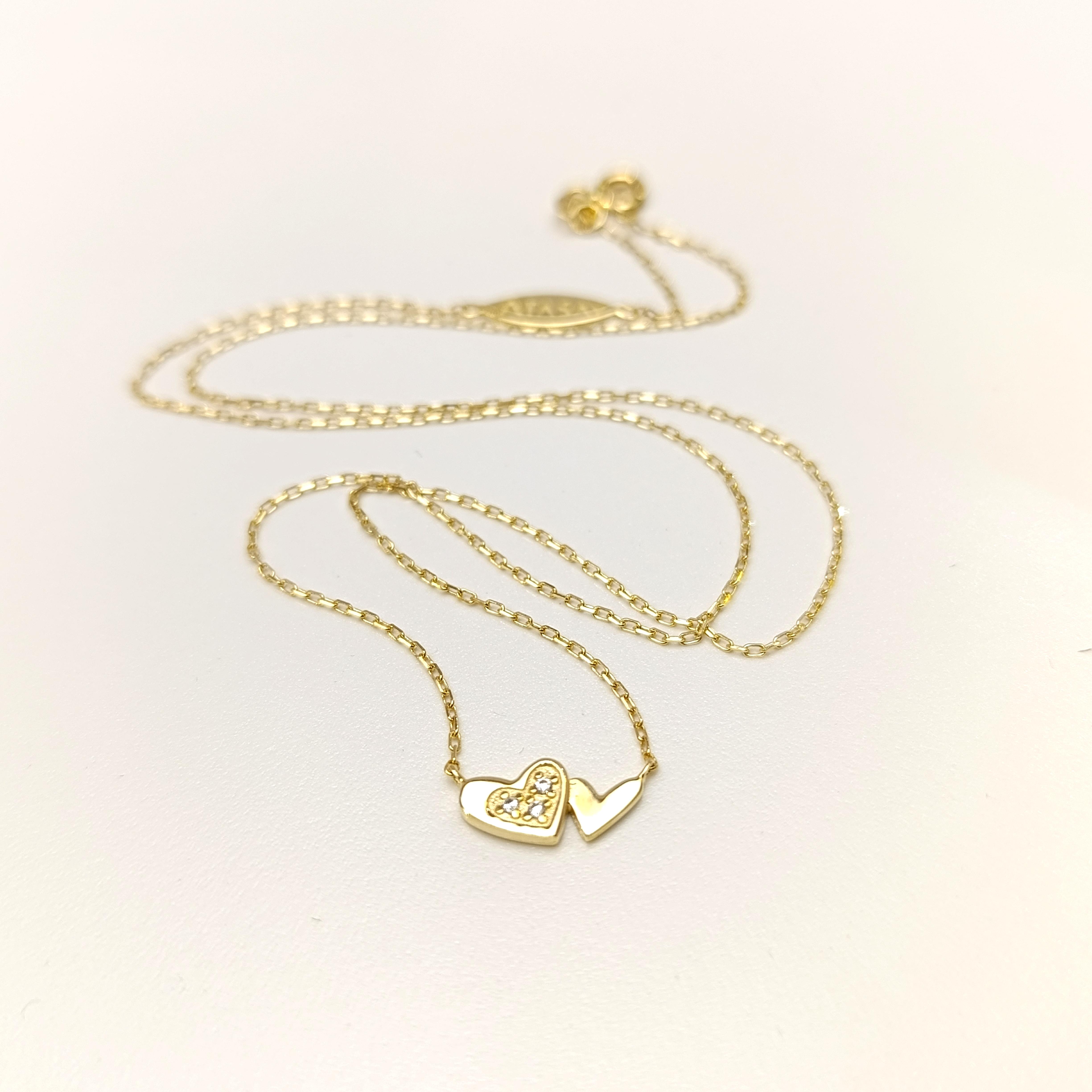 Kalp Kolye 14 Ayar Altın HD VİDEOLU