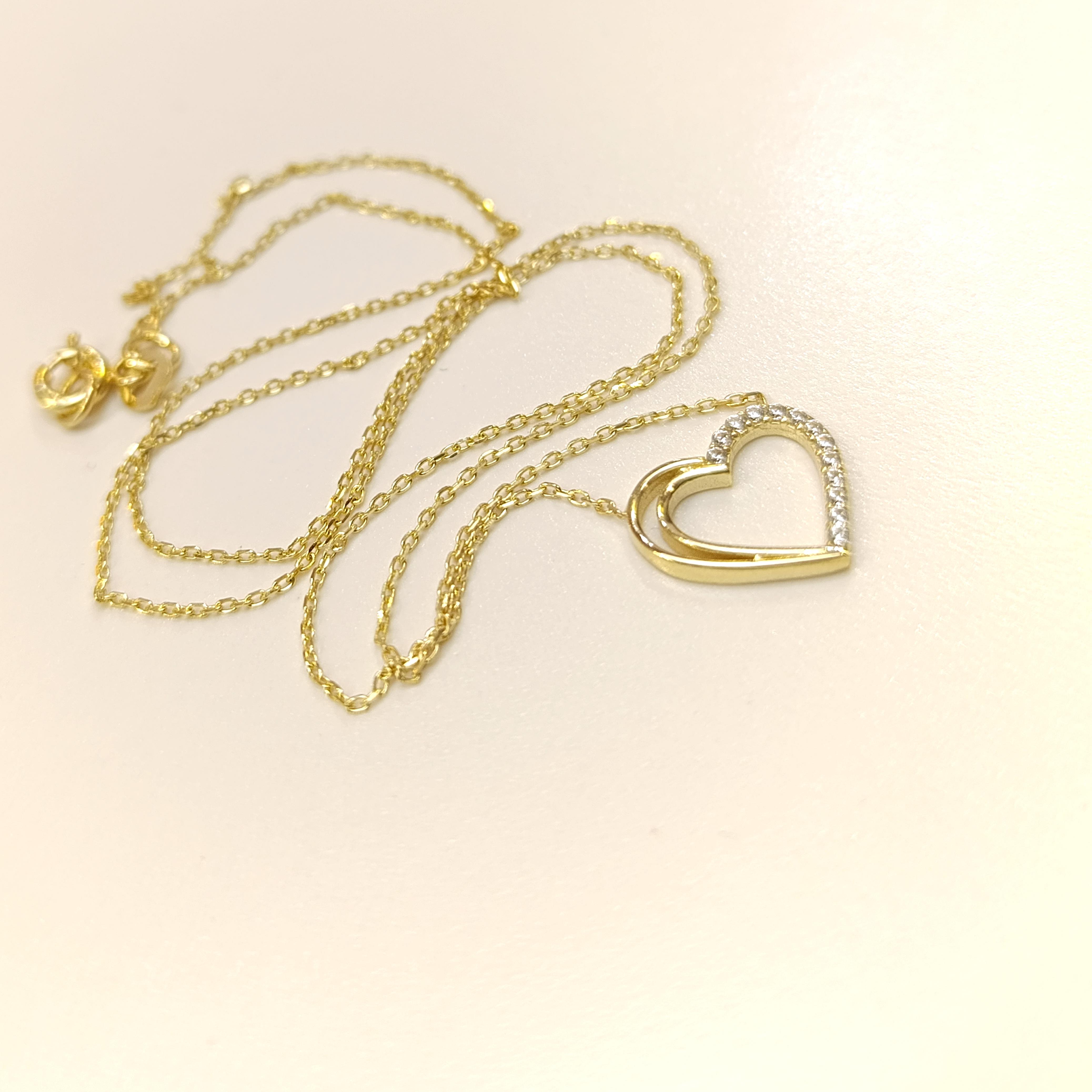 Kalp Kolye 14 Ayar Altın HD VİDEOLU