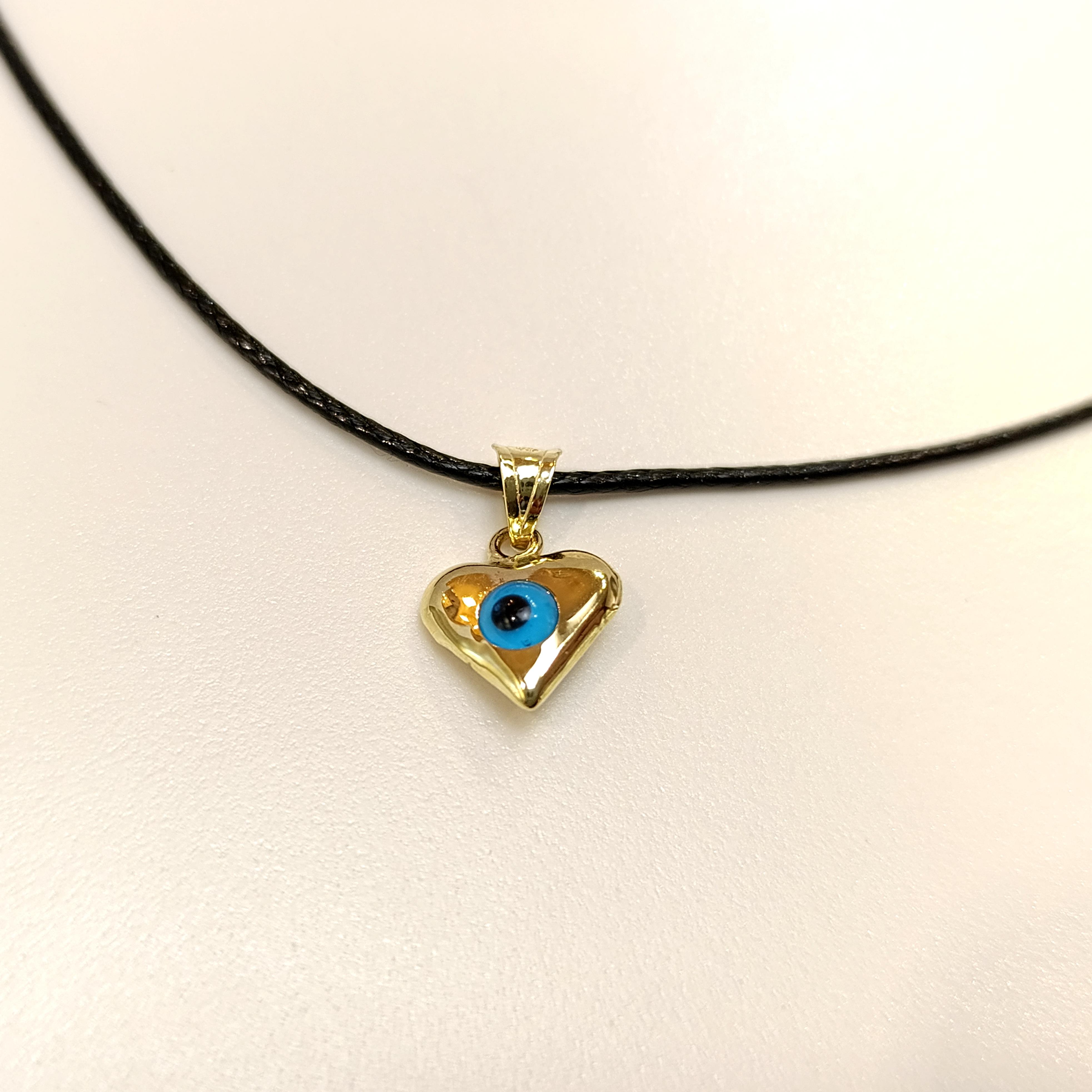 Kalpli Göz Boncuğu Kolye 14 Ayar Altın HD VİDEOLU