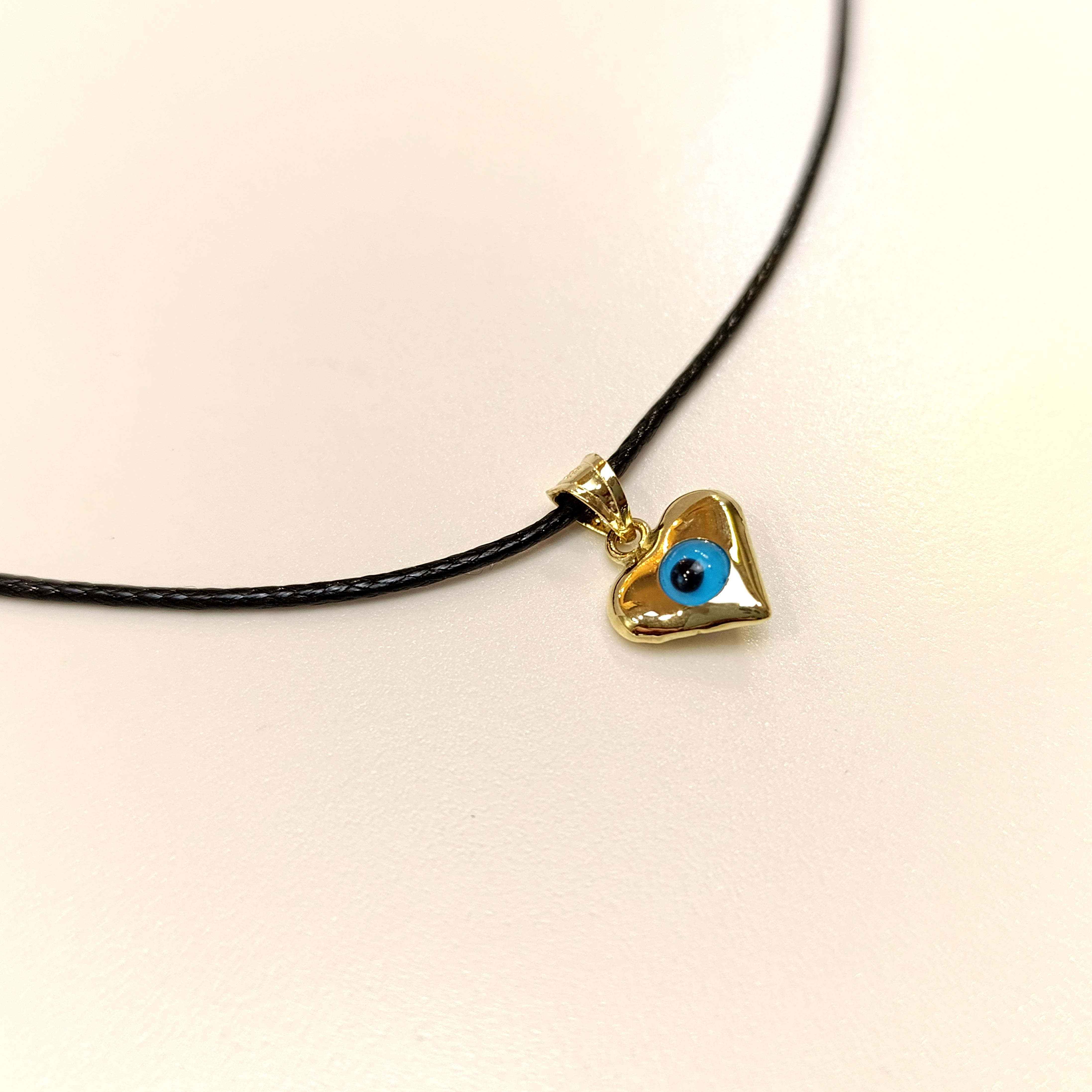 Kalpli Göz Boncuğu Kolye 14 Ayar Altın HD VİDEOLU