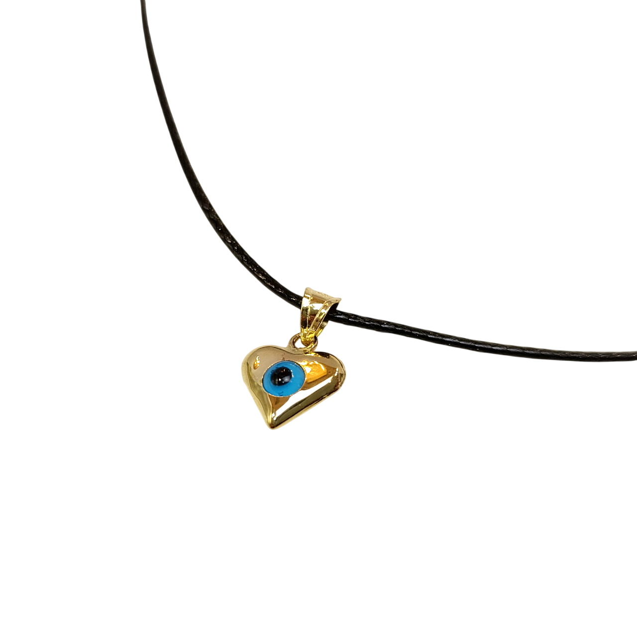 Kalpli Göz Boncuğu Kolye 14 Ayar Altın HD VİDEOLU