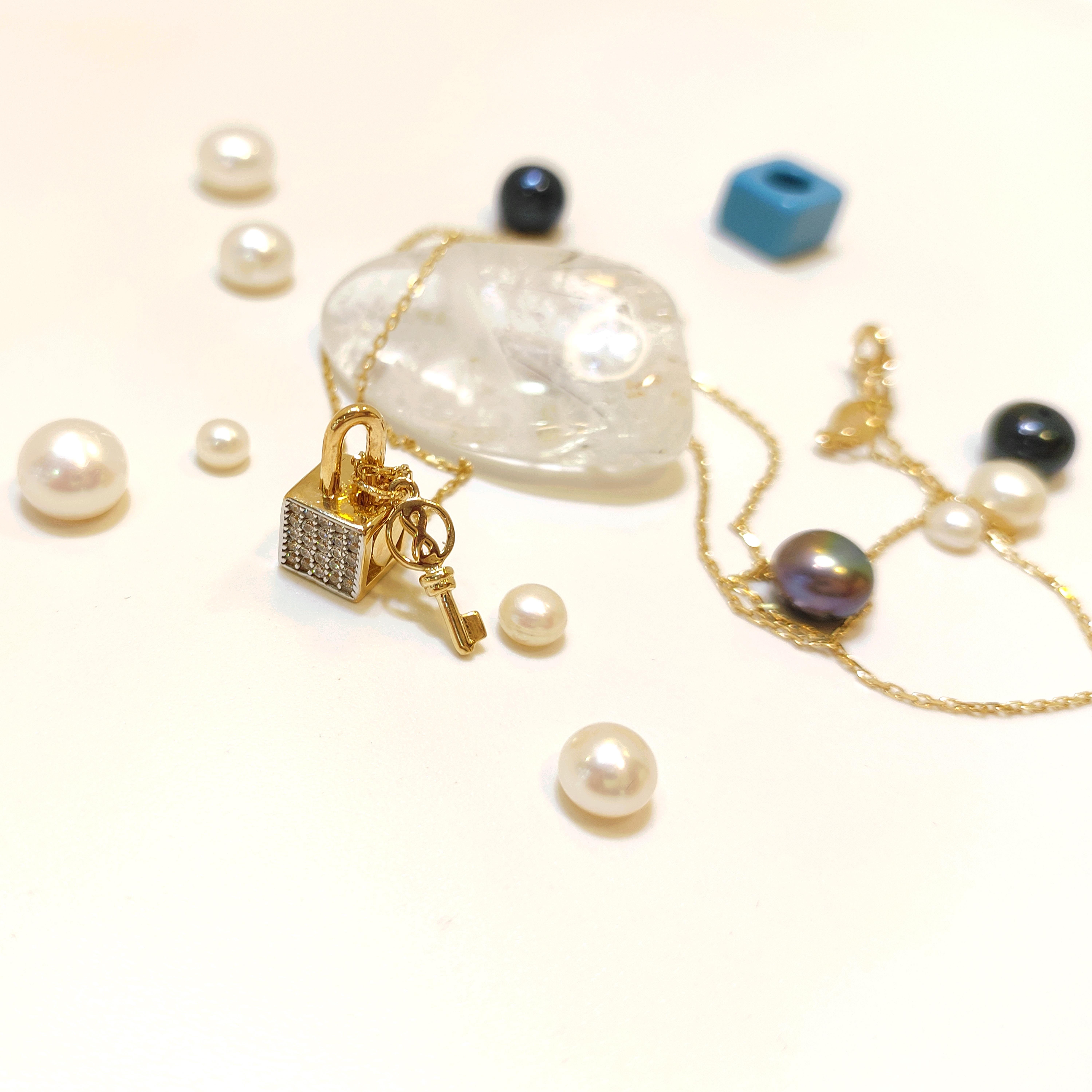 Kutu ve Anahtar Kolye 14 Ayar Altın  HD VİDEOLU