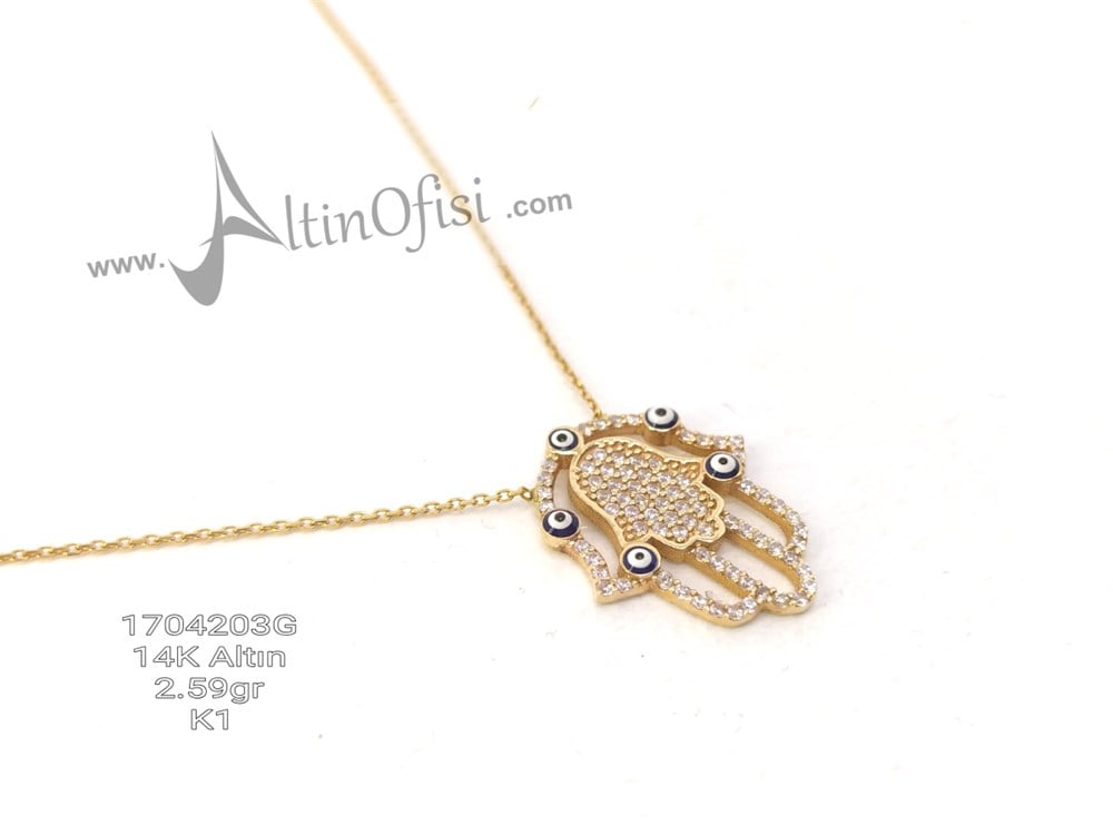 El Kolye 14 Ayar Altın