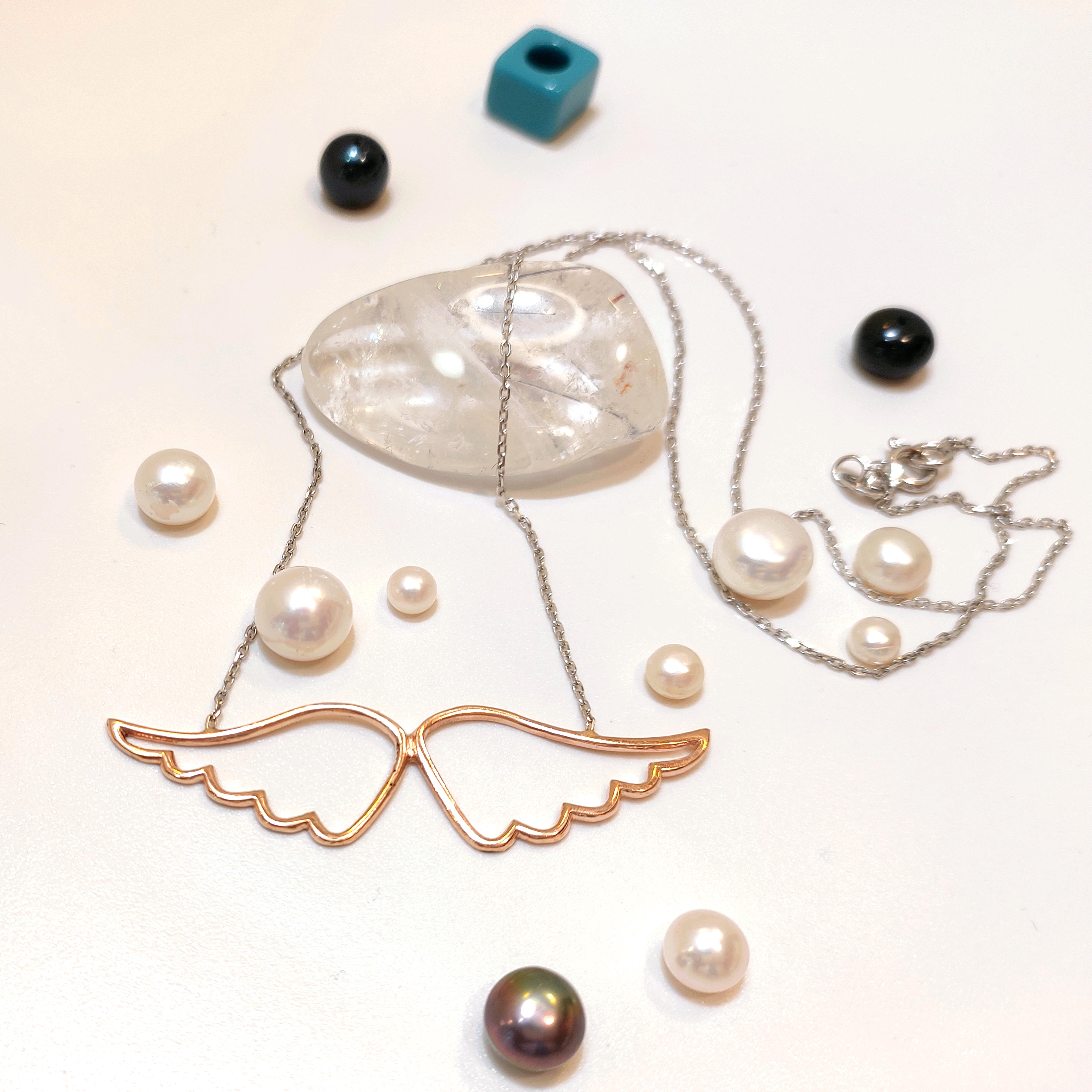 Melek Kanadı Kolye 14 Ayar Altın  HD VİDEOLU