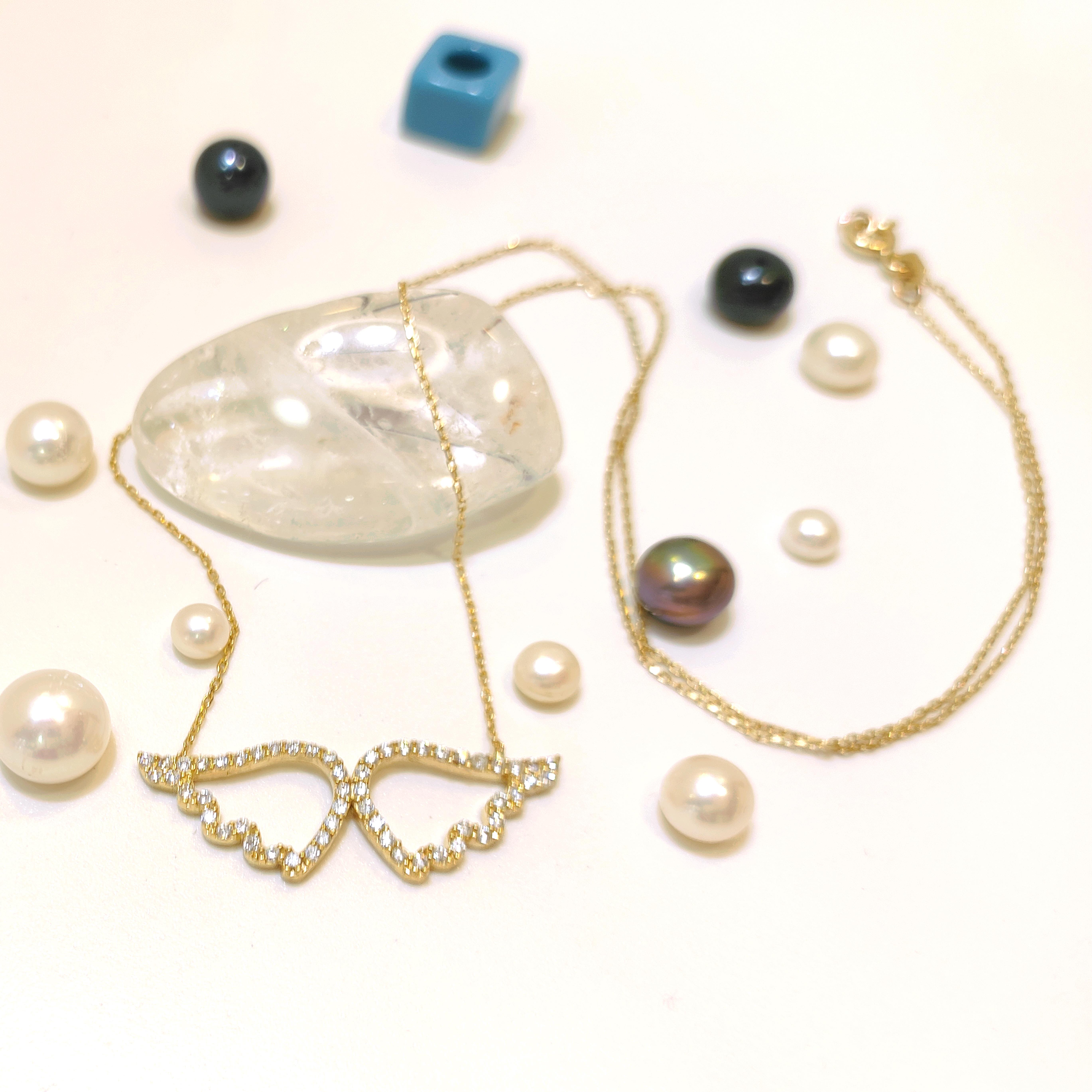 Melek Kanadı Kolye 14 Ayar Altın  HD VİDEOLU