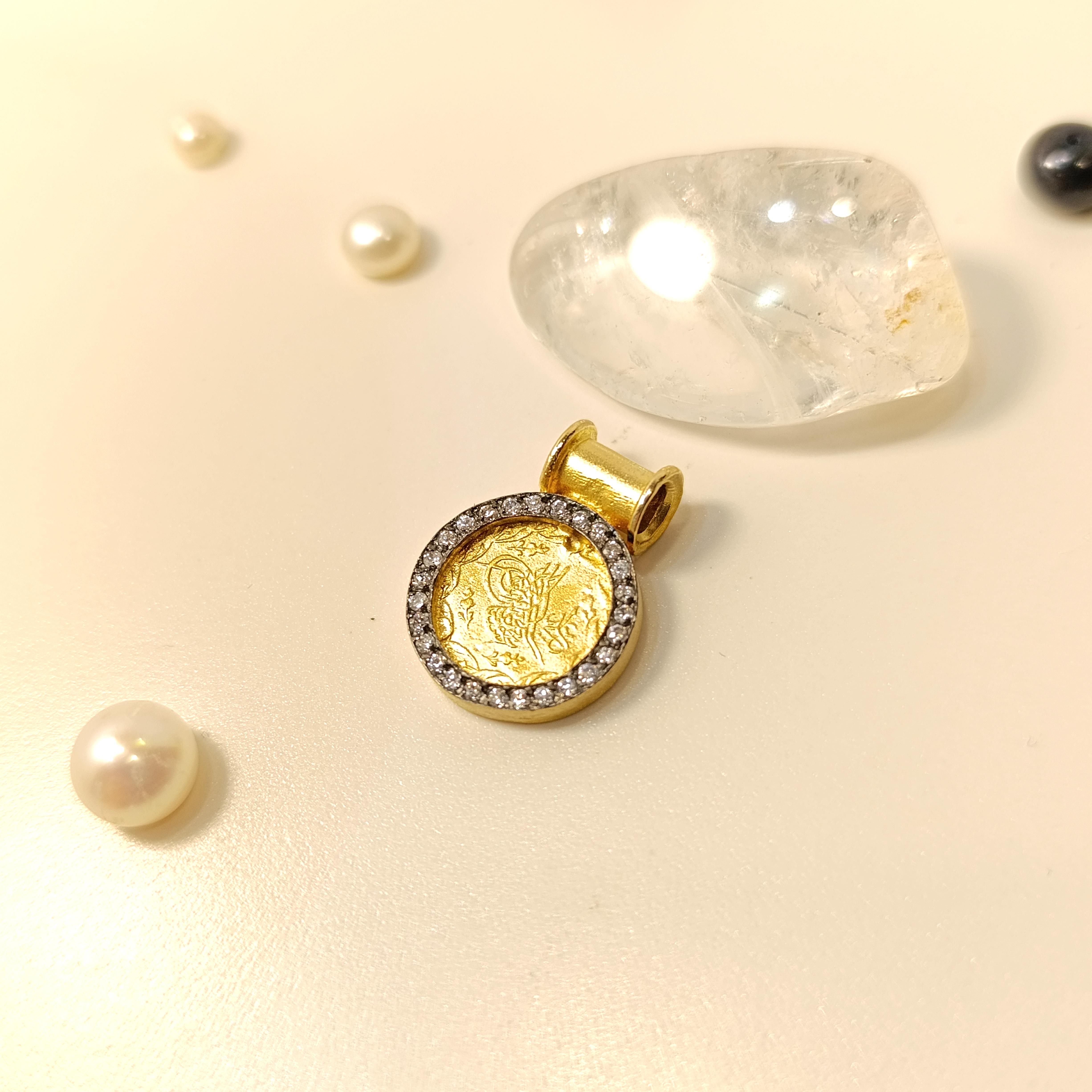 Otantik Tuğralı Kolye 14 Ayar  Altın HD VİDEOLU