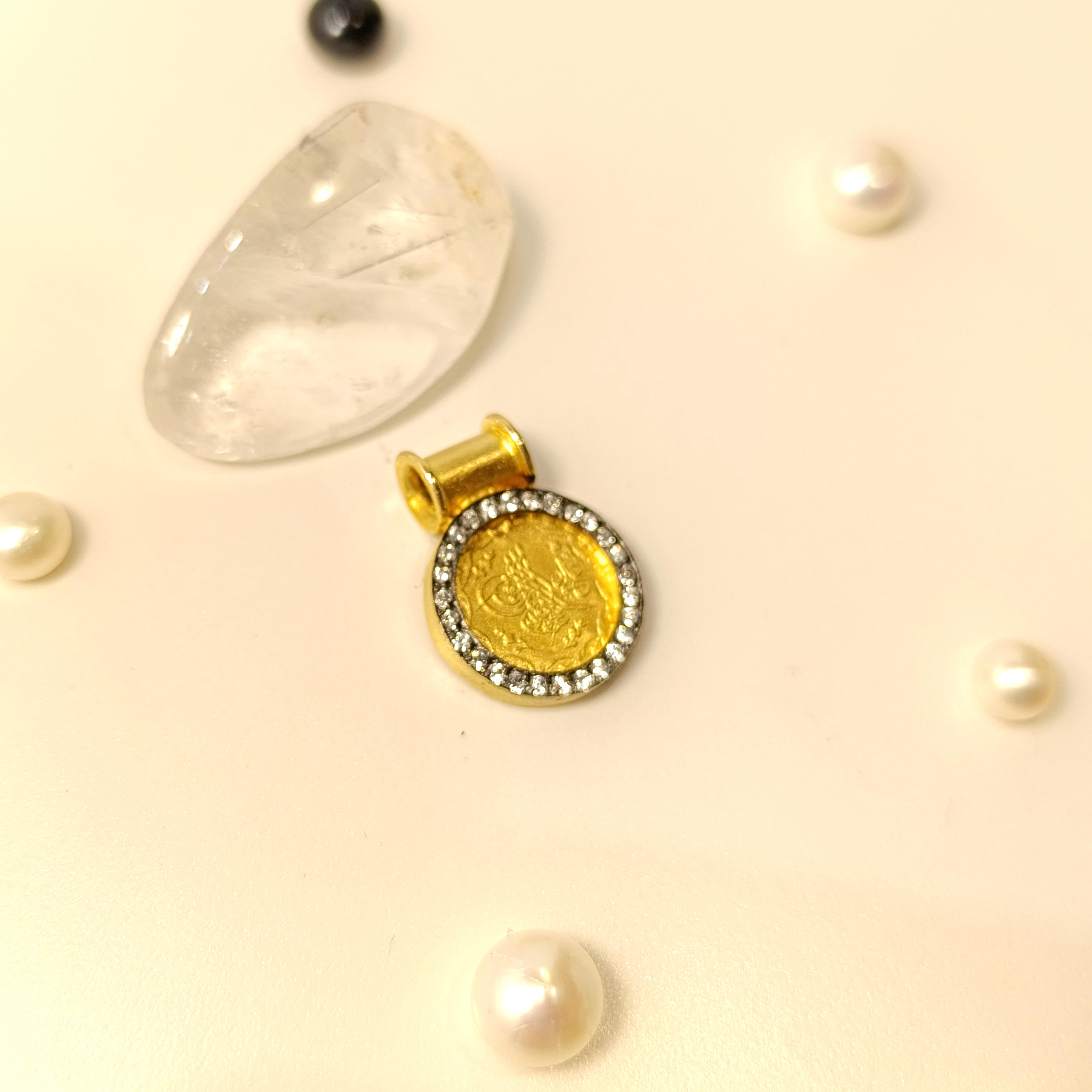 Otantik Tuğralı Kolye 14 Ayar  Altın HD VİDEOLU