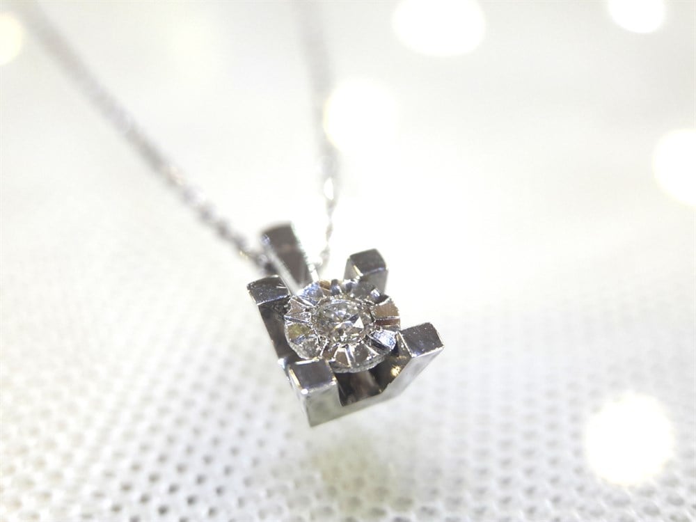 Pırlanta Taşlı Kolye 0,05ct F SI 2,37gr 14K Altın